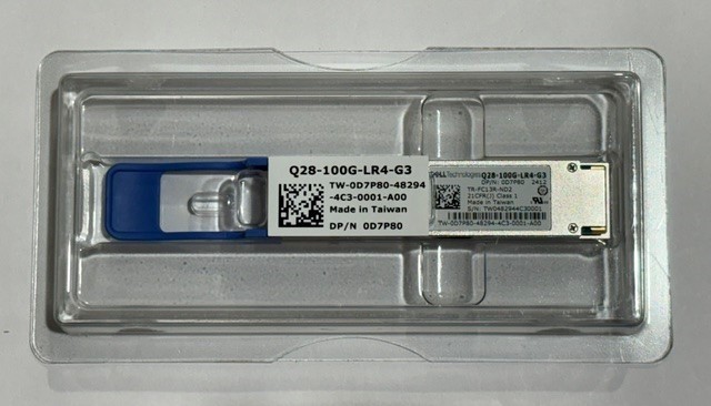 Dell EMC D7P80 Q28-100G-LR4-G3 100G QSFP28 LR4 10km Transceiver New