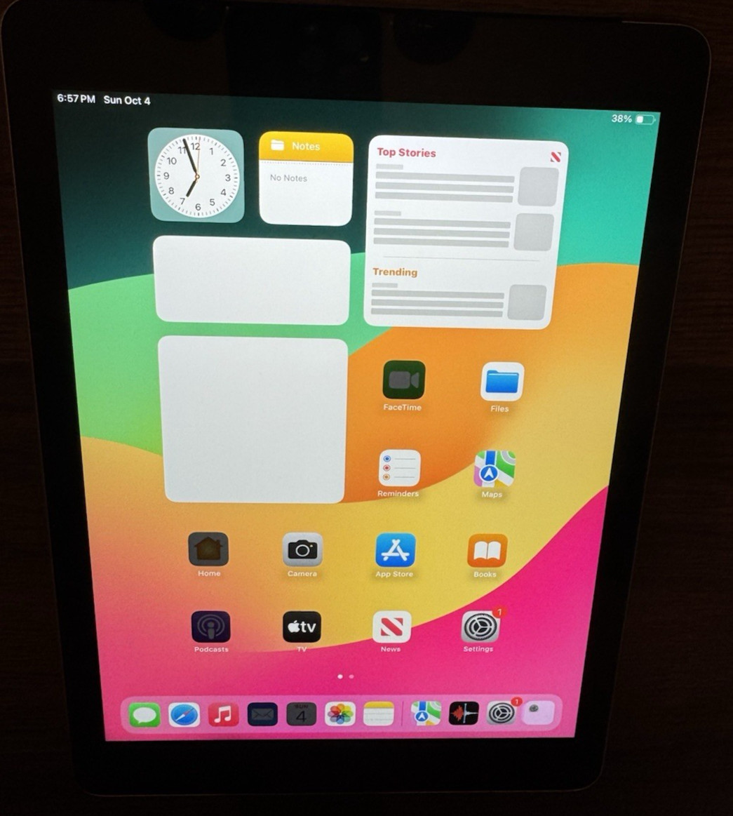 Apple iPad 6th Gen A1954 9.7" 32GB Gray (WIFI+Cellular) Unlocked Excellent