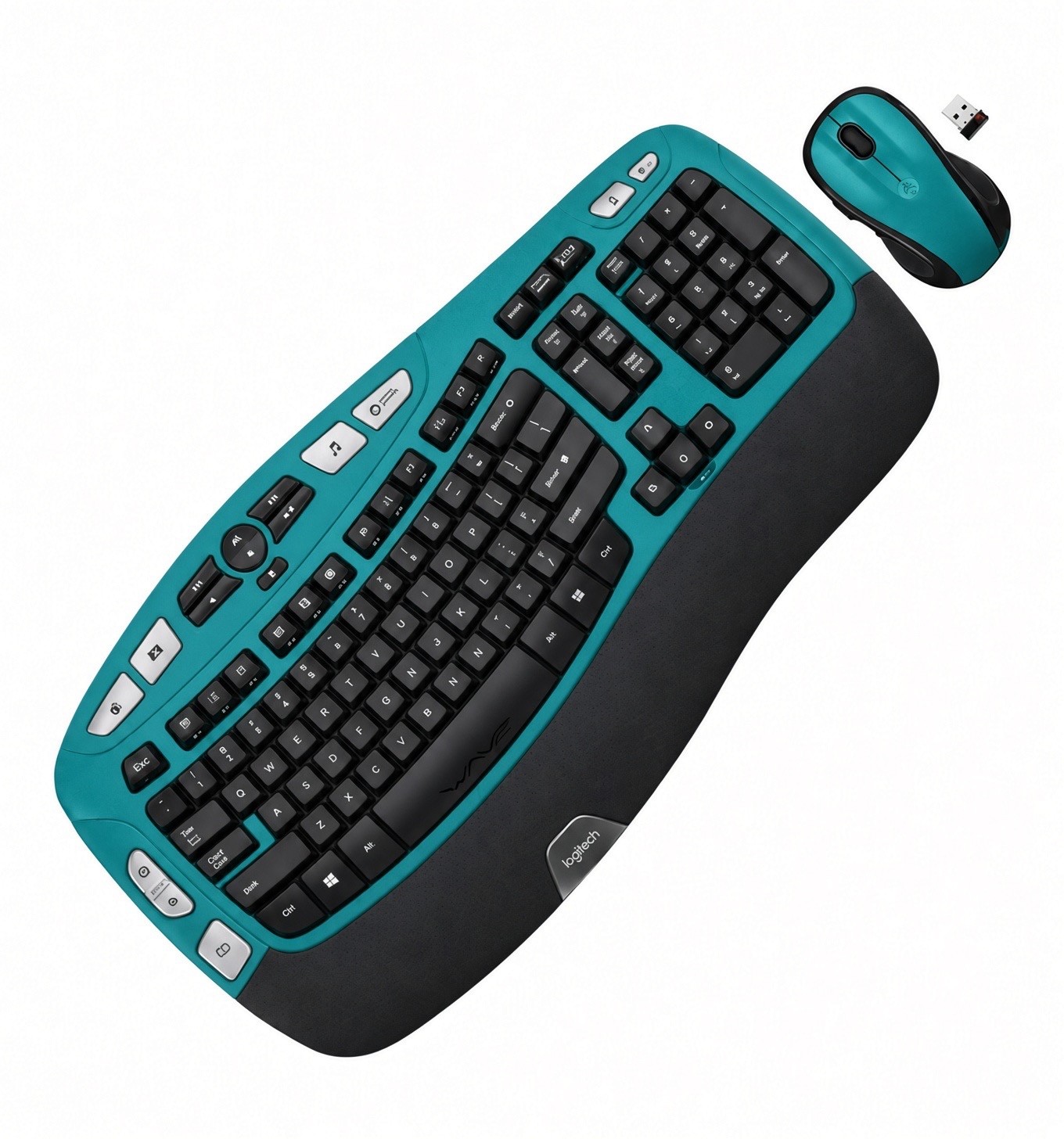 Logitech MK550 Comfort Wave K350 Custom Wireless Ergonomic Keyboard M510 Combo
