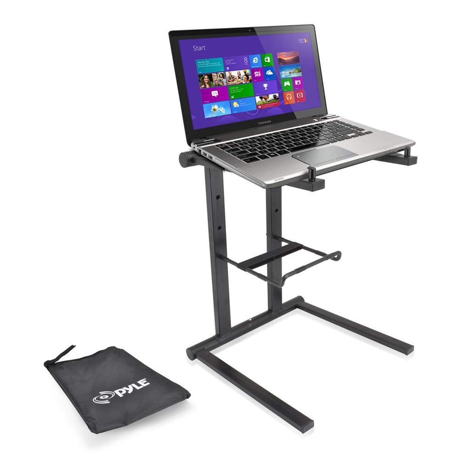 Portable Universal Laptop Stand with Accessory Tray Foldable Lightweight Design