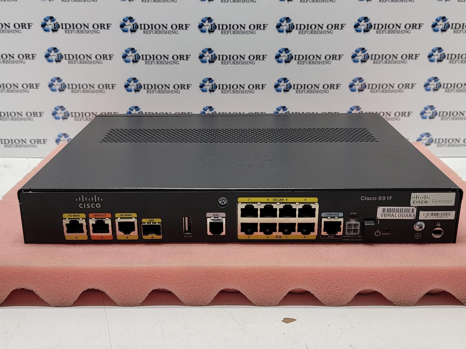 CISCO Services Router C891F-K9, Grade B, SKU 16188
