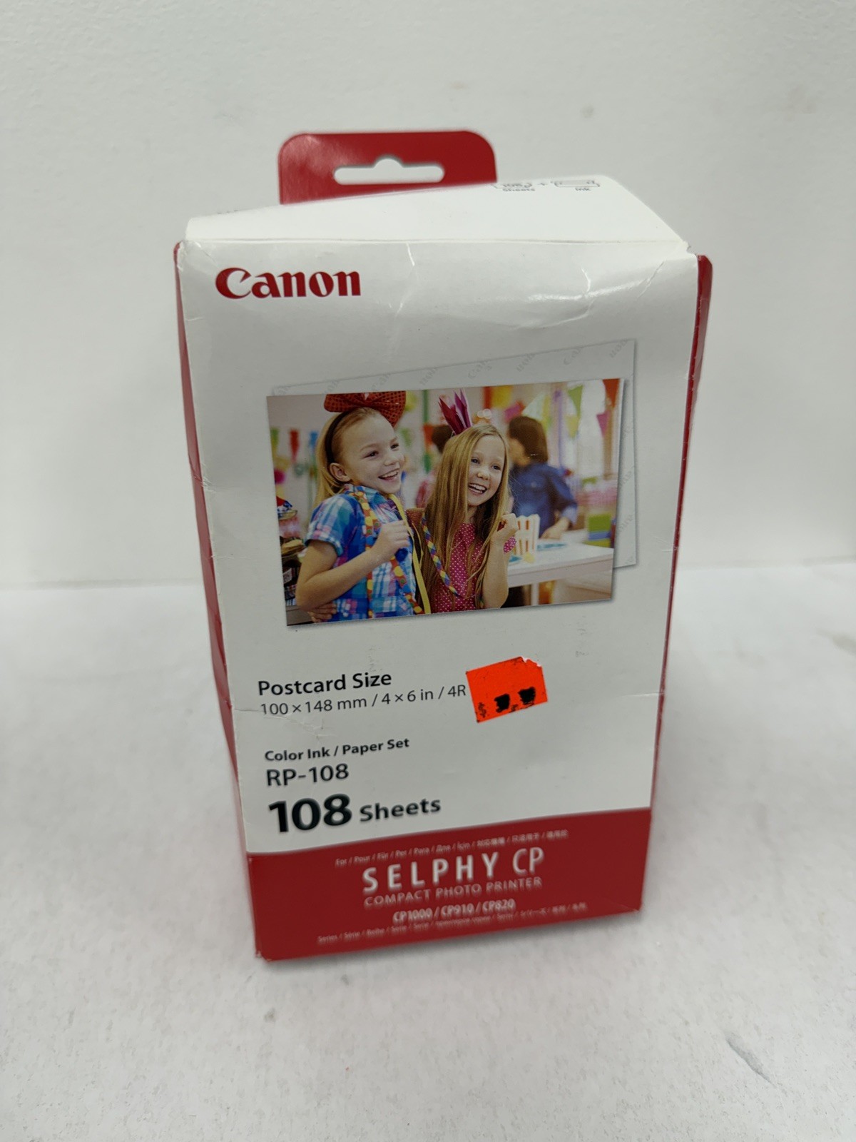 Canon RP-108 -High-capacity Color Paper Set 4x6 108 Sheets + Ink Cartridge