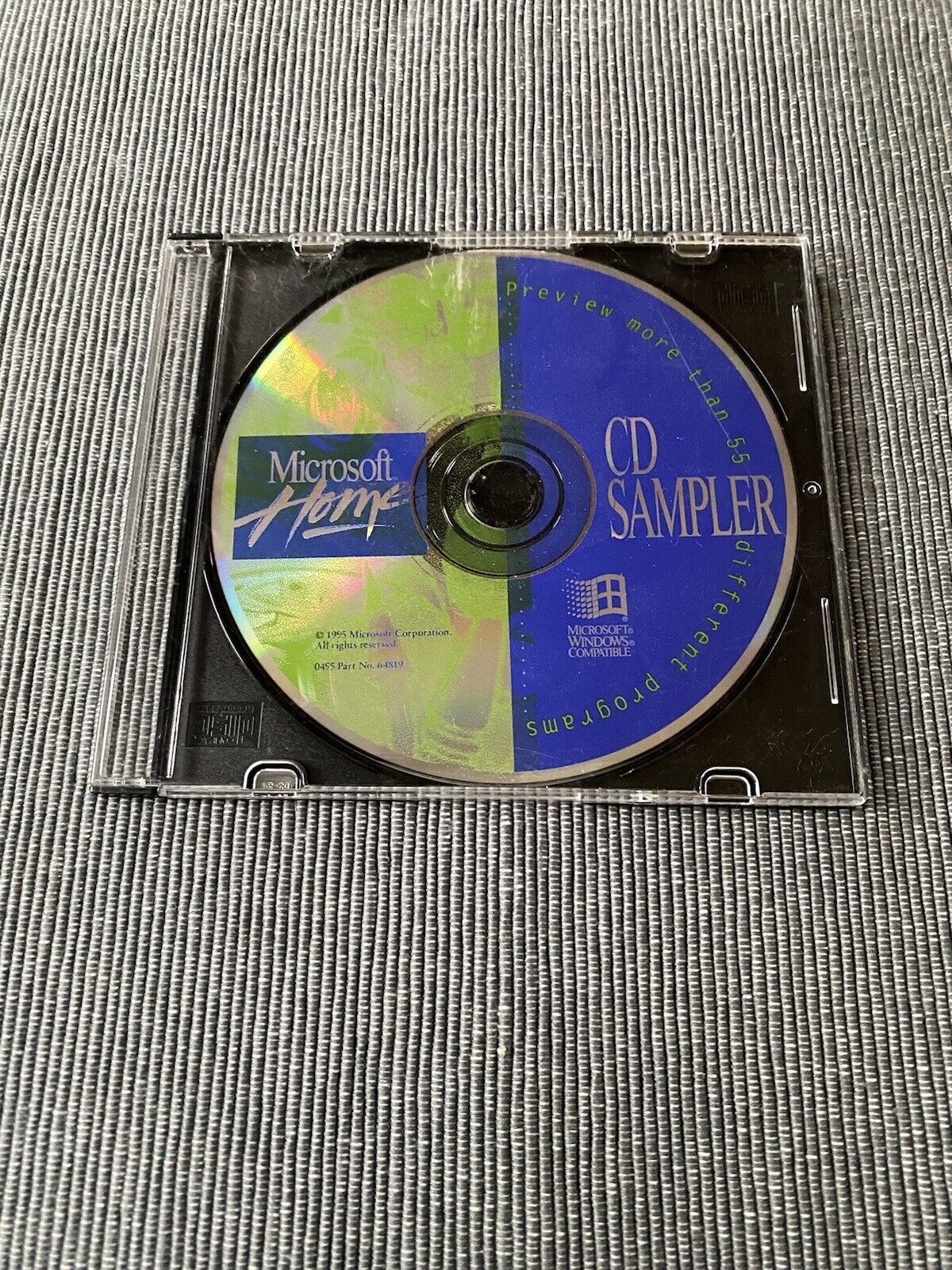 Rare Microsoft Home 1995 CD Sampler Classic Windows Disc