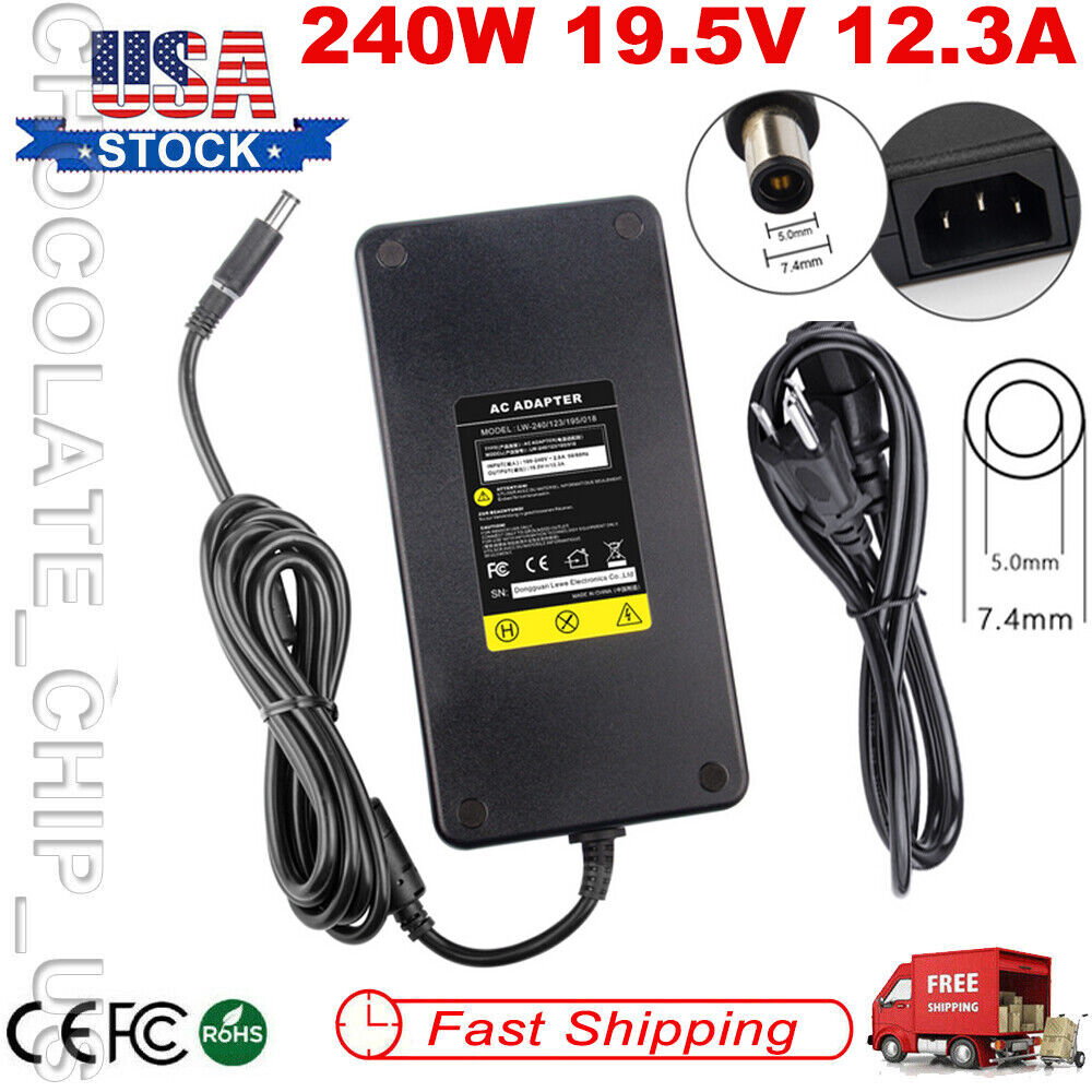 240W Charger For Dell Power Supply Adapter for Precision Laptop 7530 7550 7510