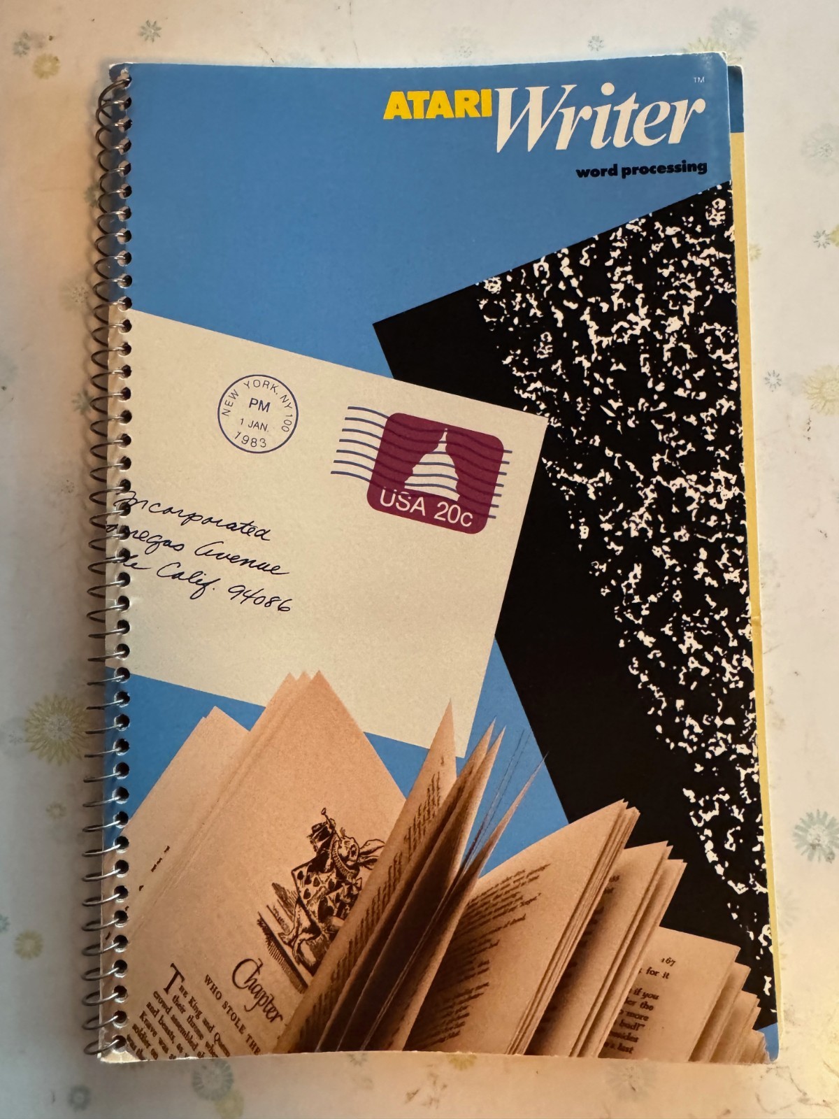 Atariwriter Word Processor Manual, 1982, Includes Quick Reference Card