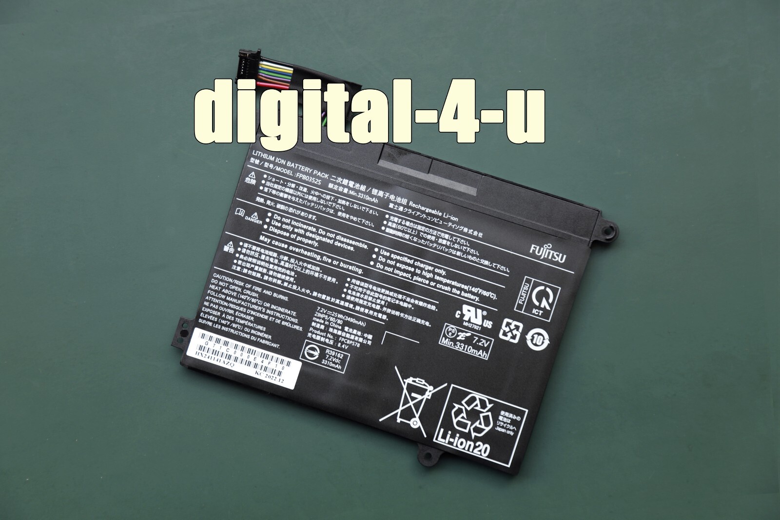 NEW Genuine FPB0352S FPCBP578 25Wh Battery For Fujitsu CP785911-01 Laptop