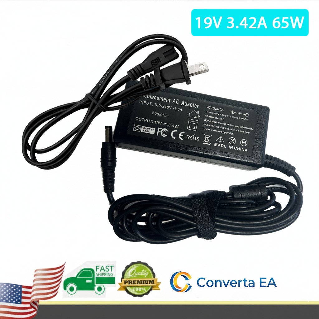 AC Adapter Charger Power Cord for JVC Emerald EM37T 37", EM32T 32" LED HDTV LCD