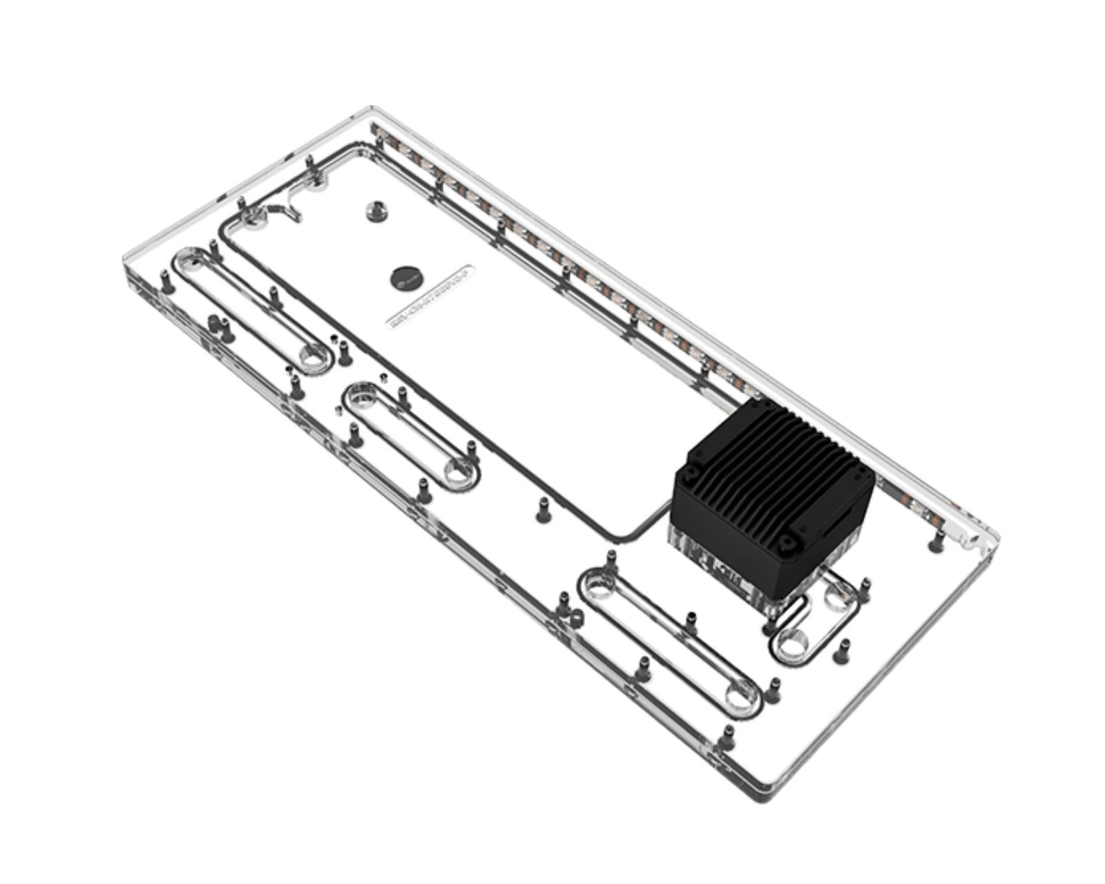 Bykski Distro Plate For Cooler Master HAF 700 EVO - PMMA w/ 5v Addressable RG...