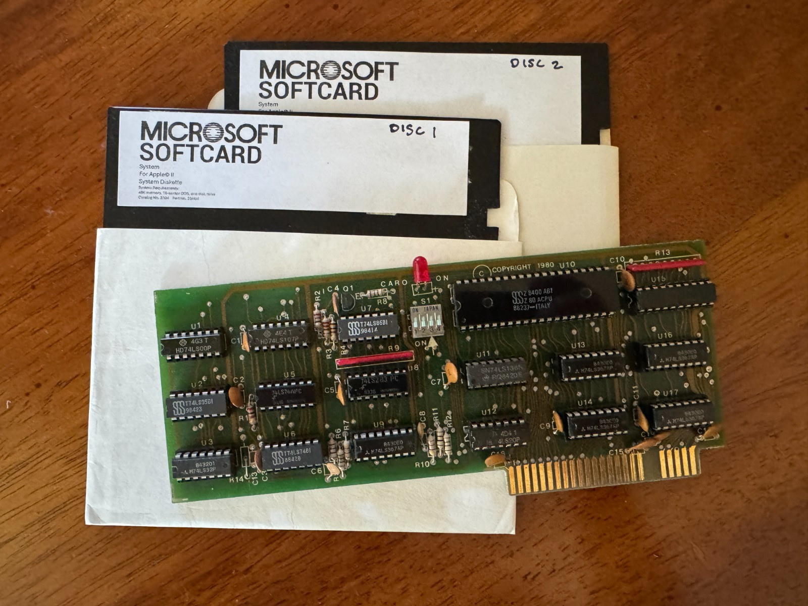 Apple II - Z80 CP/M Card - for Apple II, II Plus, IIe series computers