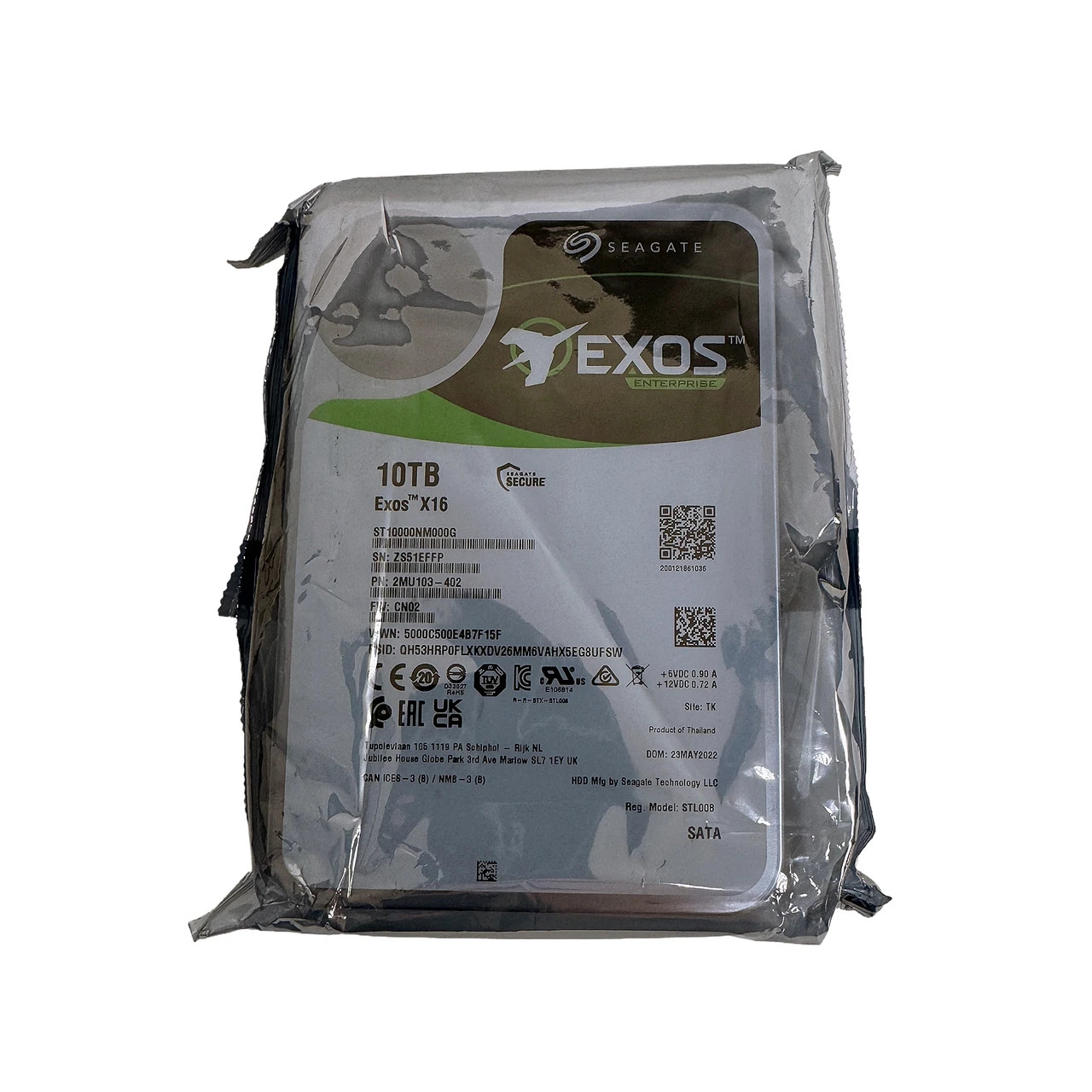 ST10000NM000G Seagate Exos X16 10TB SATA 7.2K RPM 6Gbps 3.5 HDD New Pull
