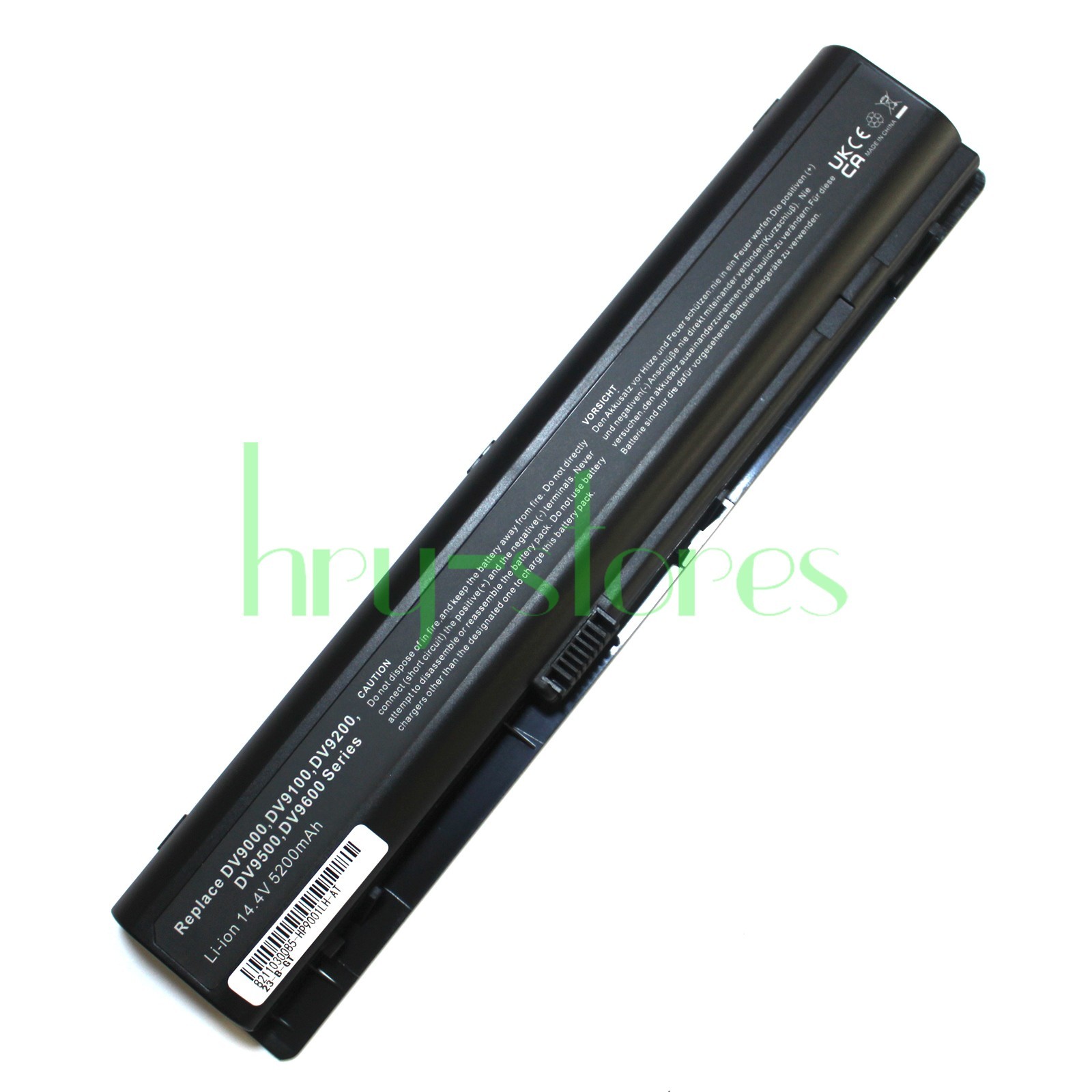 8Cell battery for HP Pavilion dv9000 dv9100 dv9200 dv9300 dv9500 dv9600 dv9700t