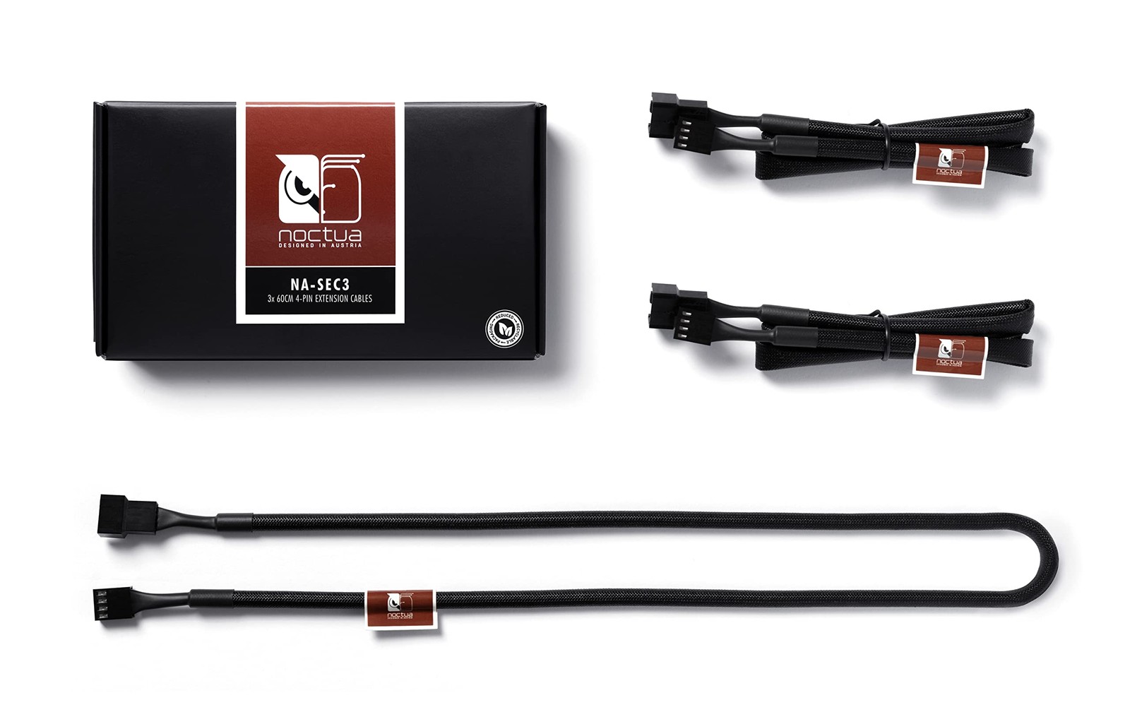 NA-SEC3, 60cm Fan Extension Cable Set 3-Pack