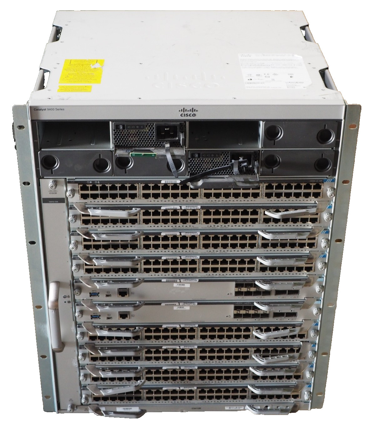 Cisco Catalyst 9400 Series C9410R 10-Slot Chassis w/8*C9400-LC-48P, 2*C9400-SUP