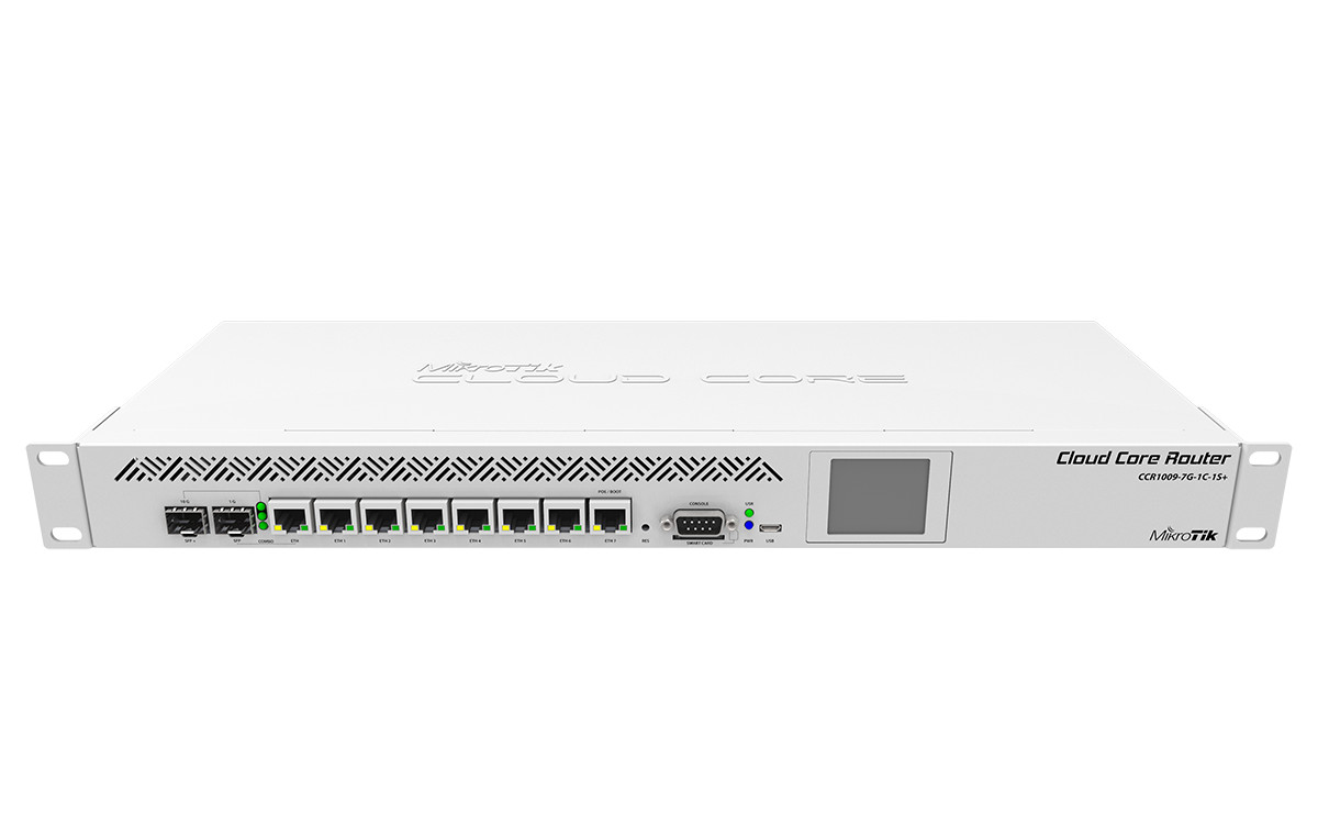 MikroTik CCR1009-7G-1C-1S+ 1000Mbit/s Cloud Core Router gigabit ethernet USED