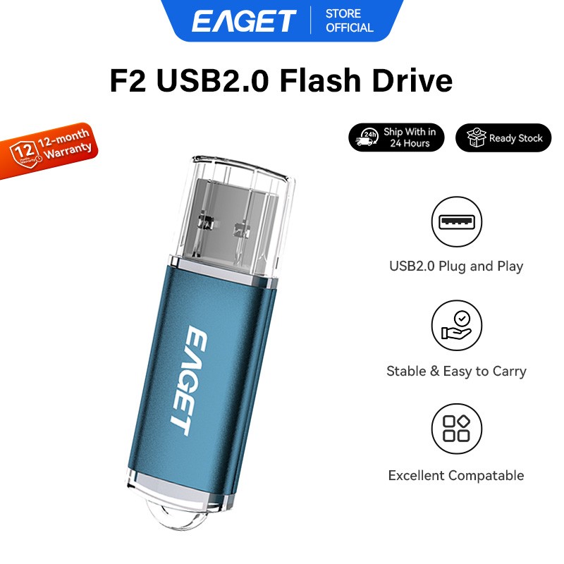 EAGET 3/5PCS USB 2.0 Flash Drive, Portable Thumb Drive Memory Stick Pen Drive
