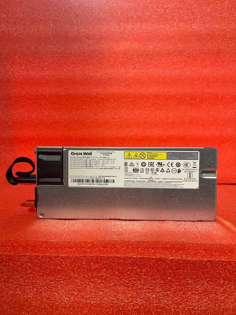 Lenovo 02JG628 ThinkSystem SR630 750W Power Supply