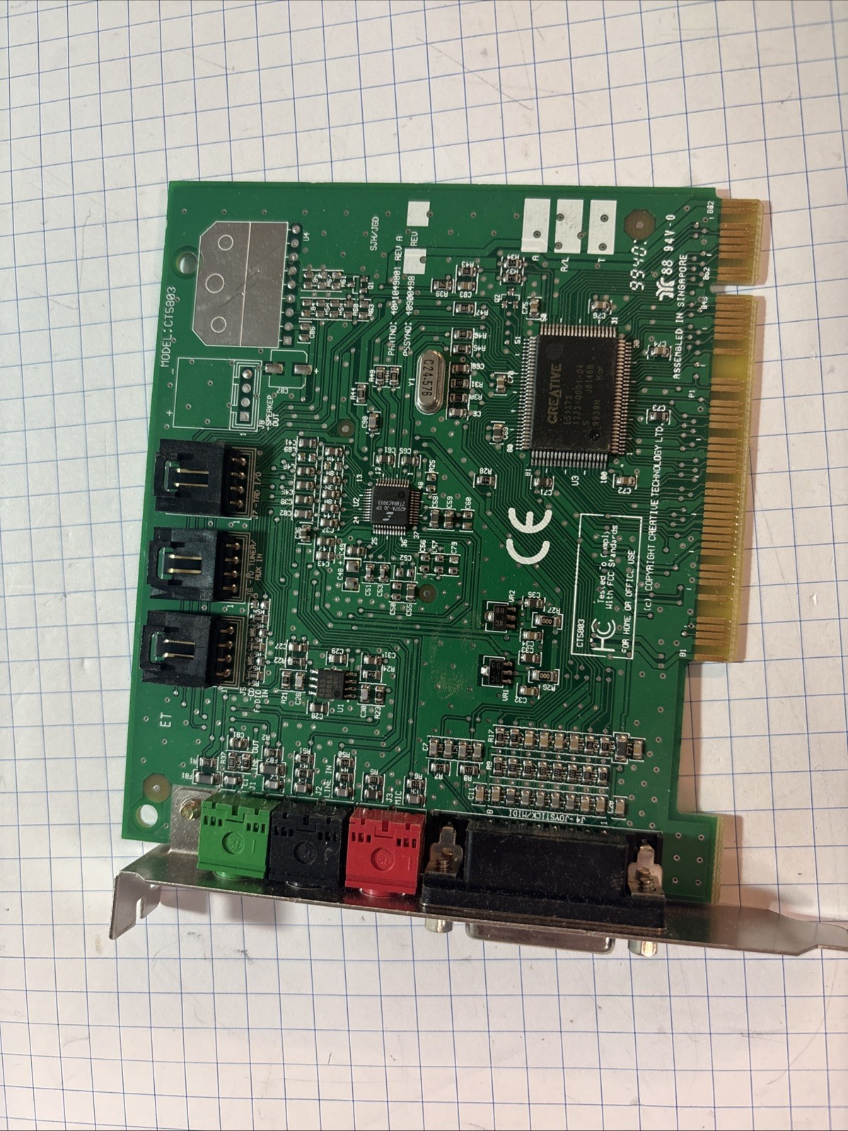 Creative Labs CT5803 PCI Audio Sound Blaster Card ISA @MB318