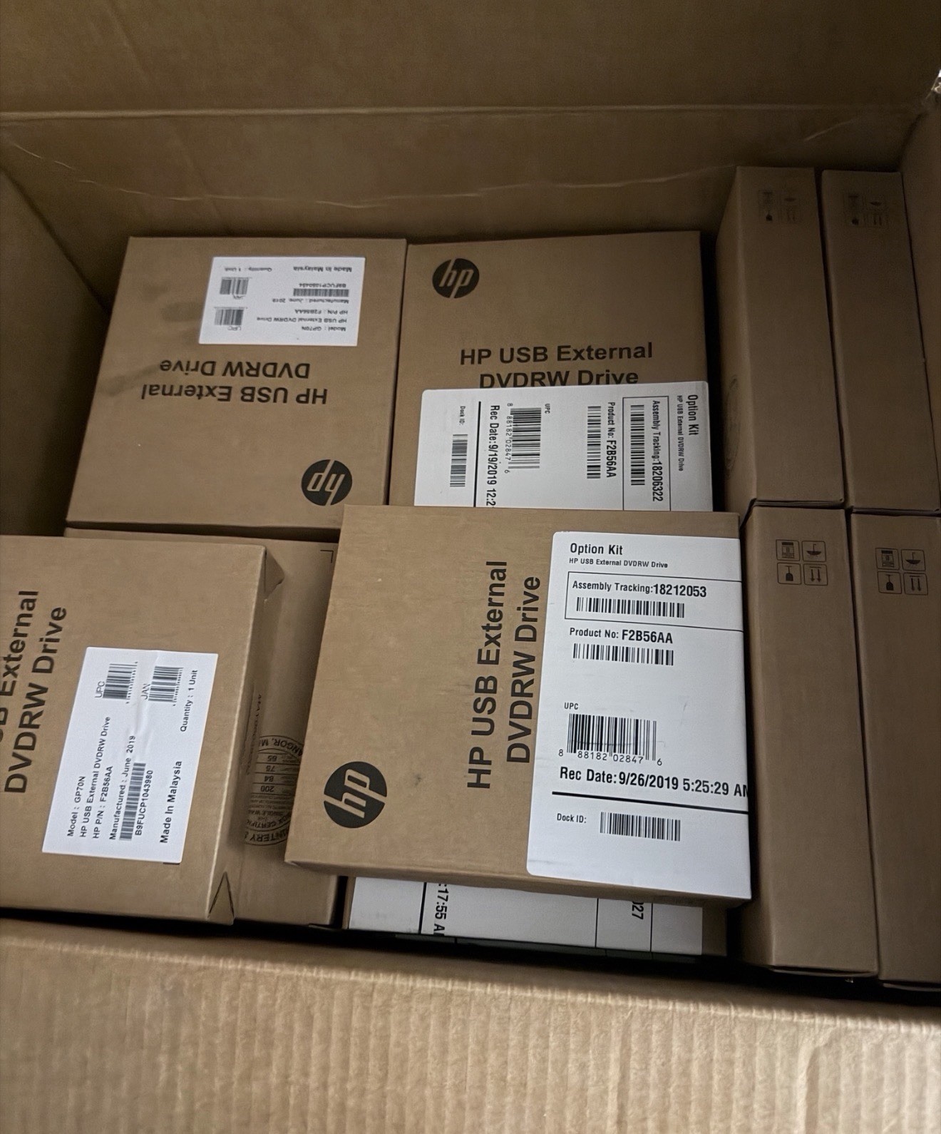 HP External USB DVD RW DVDRW GP70N Drive Read Write F2B56AA (BRAND NEW)