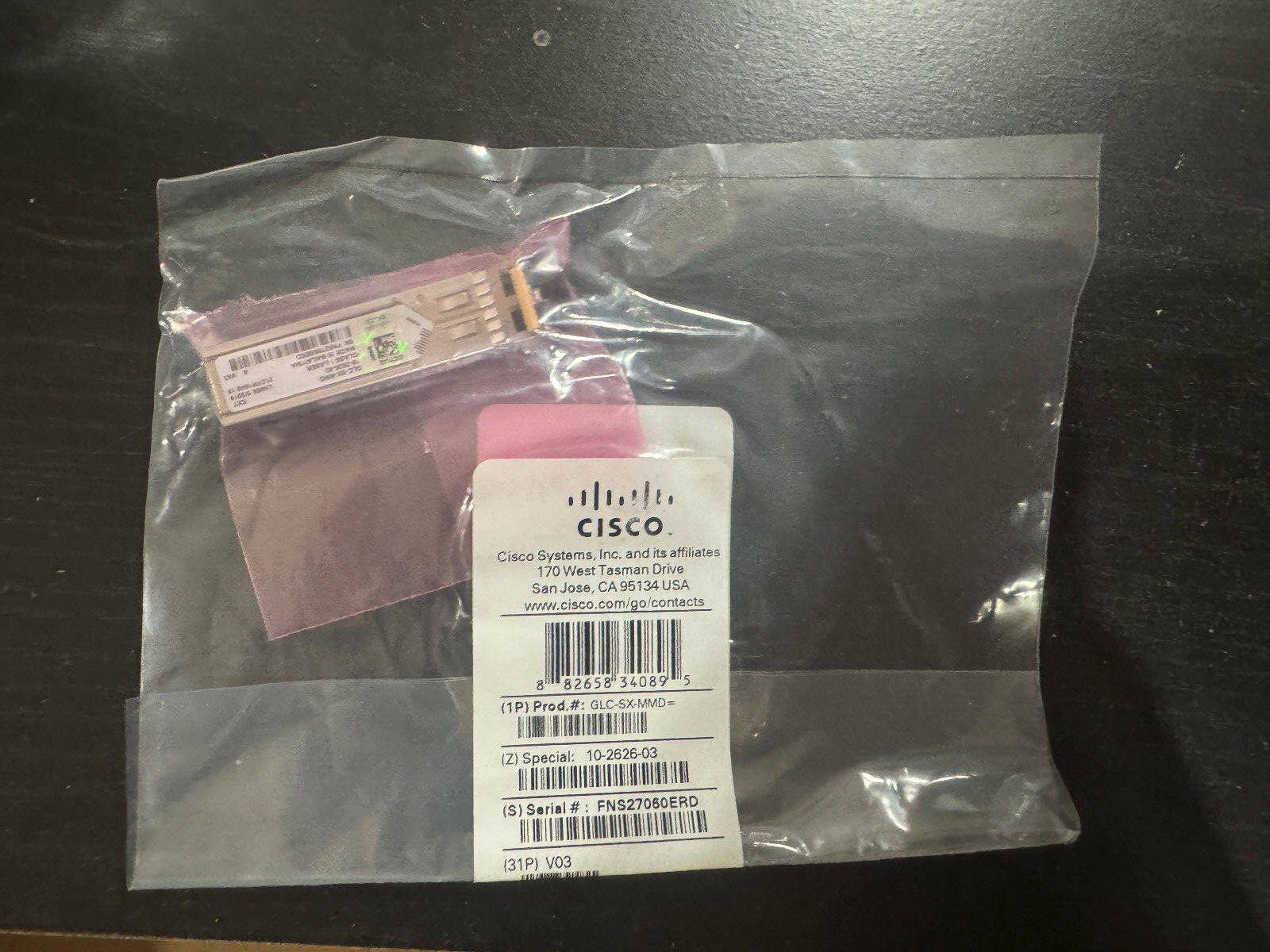 Cisco GLC-SX-MMD NEW SEALED WITH HOLOGRAM VERSION 3