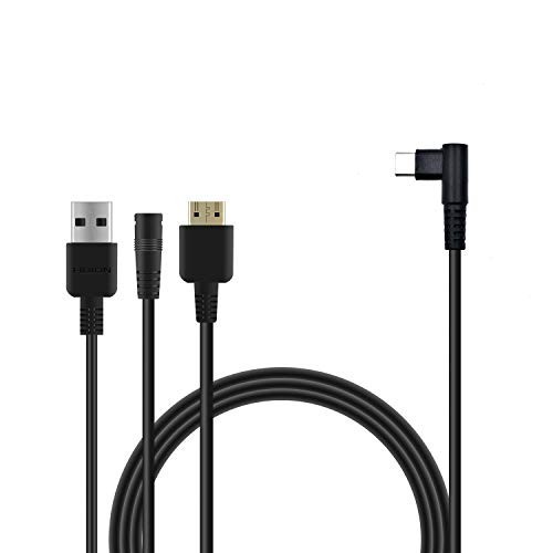 3-in-1 Cable for Drawing Monitor, HDMI Connector, Male to Male