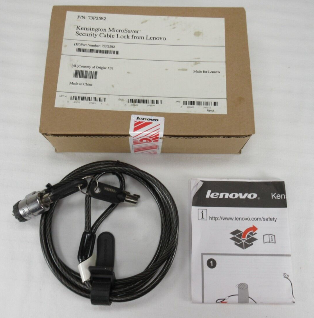 Kensington MicroSaver Security Cable Lock from Lenovo 73P2582