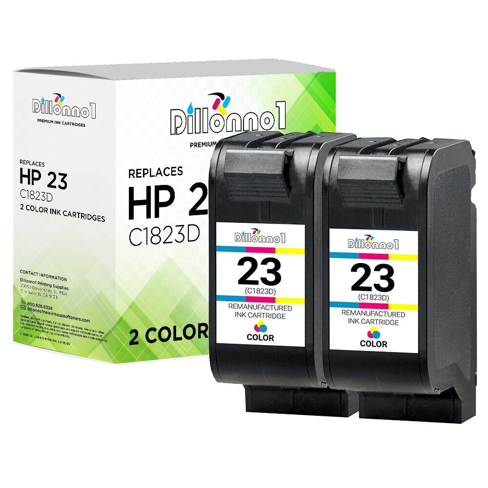 2PK for HP 23 (C1823D) Color Ink HP Color Copier 140 145 150 155 160 170 260 270