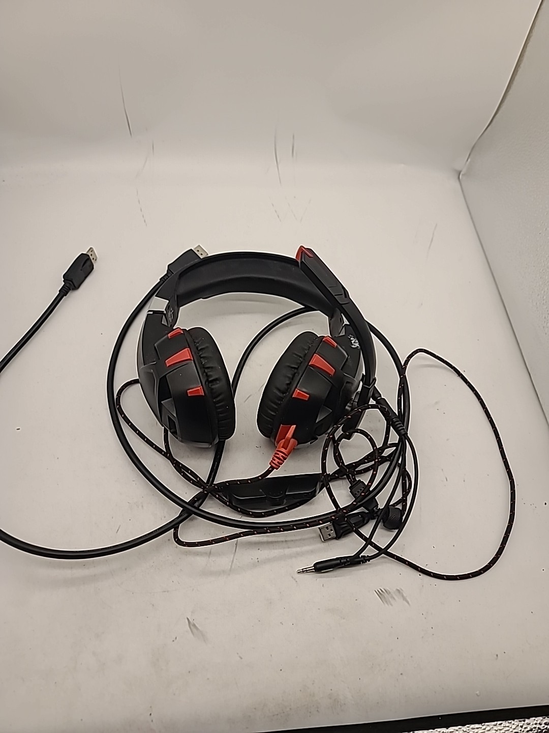 RUNMUS K2 Black Gaming Headset Surround Sound Noise Canceling Over Ear 