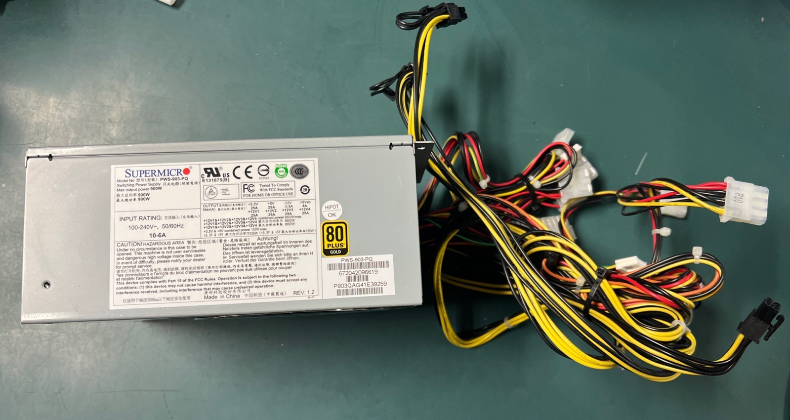 SuperMicro PWS-903-PQ 900W Multi-Output PS2/ATX Power Supply