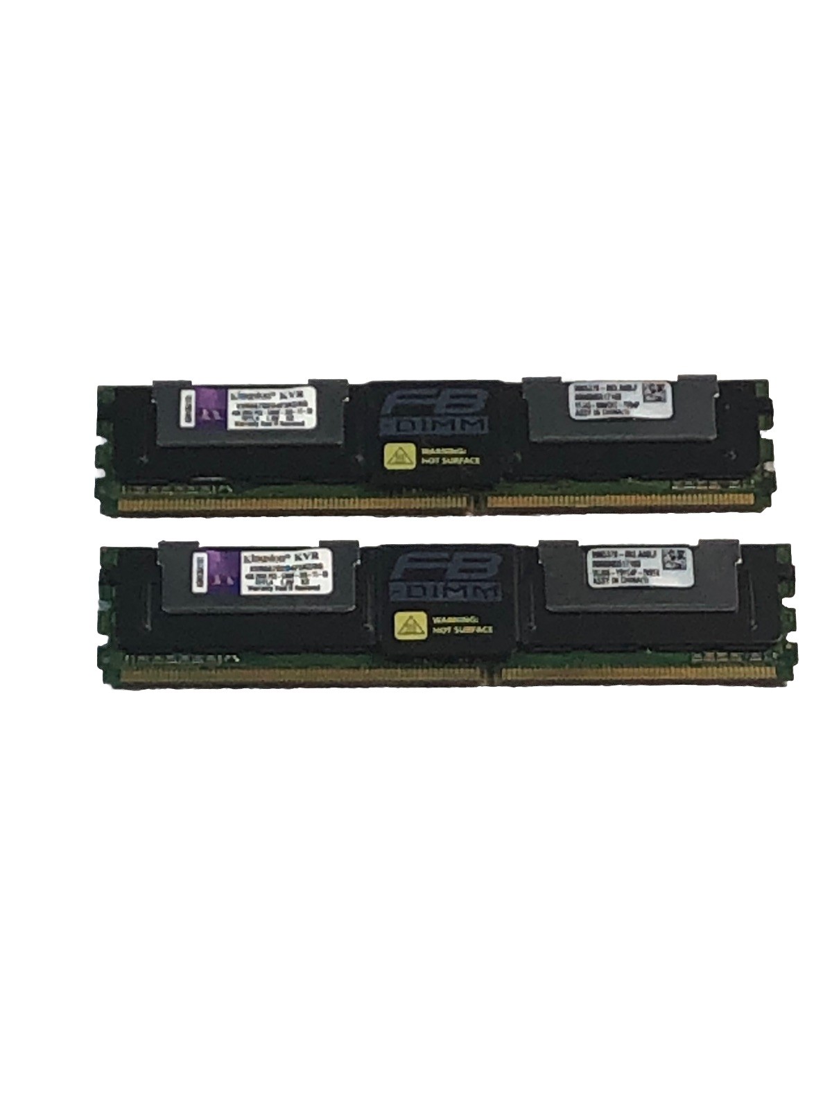 Lot of 2x4GB 8GB KIT Kingston KVR667D2D4F5K2/8G  2Rx4 PC2-5300F Memory