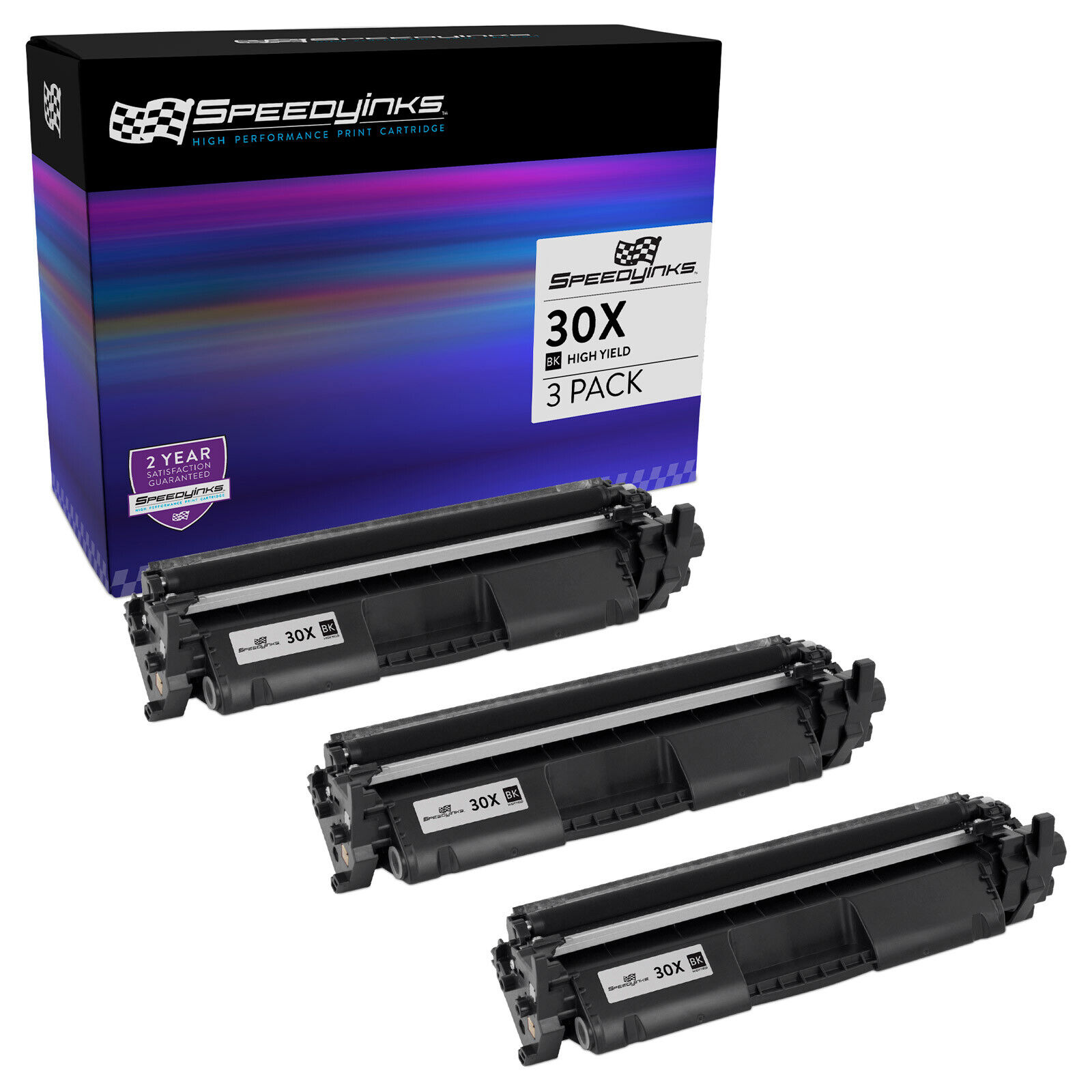 3PK Replacement for HP 30X CF230X Toner Cartridge HY Black Laserjet Pro M203d