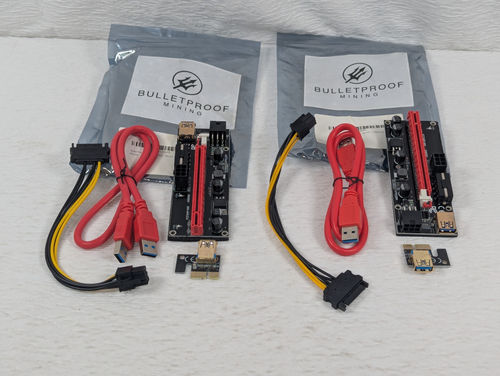 Graphics Card PCIe Riser VER 010S 16x to 1x Powered Riser Adapter Card w/USB 3.0