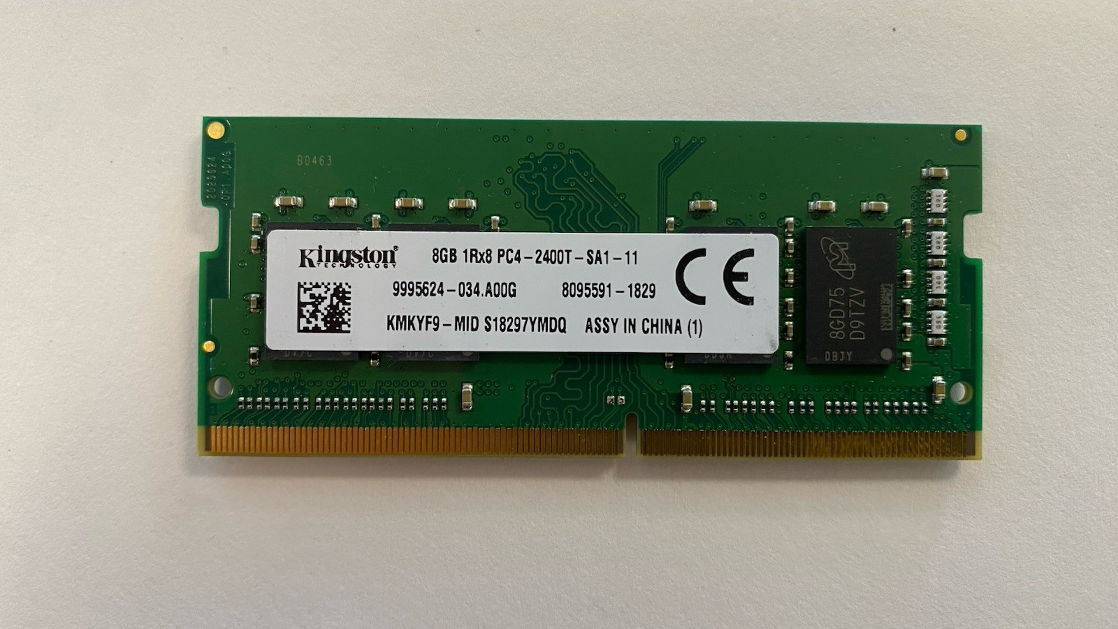 Kingston KMKYF9-MID S1829 8GB 1Rx8 PC4-2400T-SA1-11 DDR4 SODIMM Laptop RAM