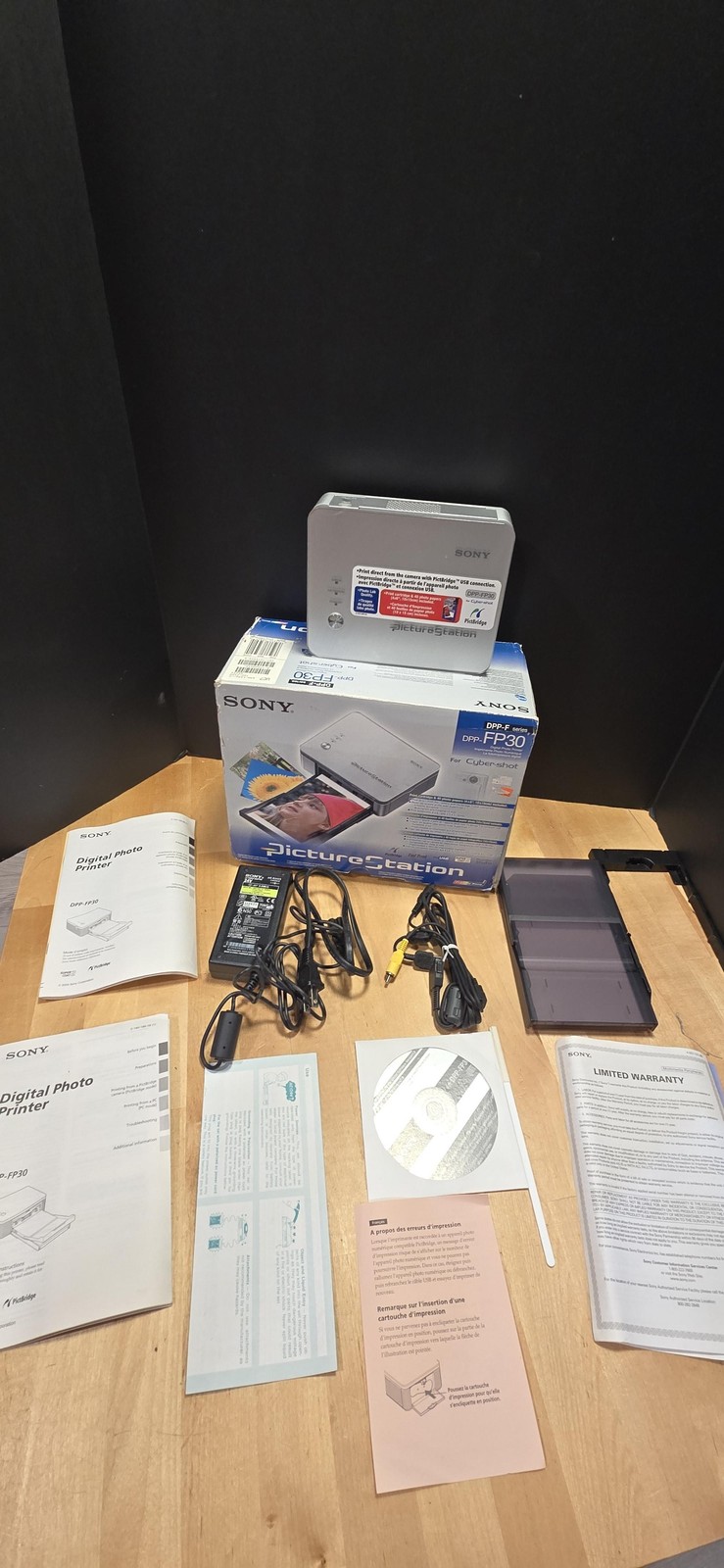Sony PictureStation DPP-FP30 Digital Photo Printer Cyber-shot USB PictBridge