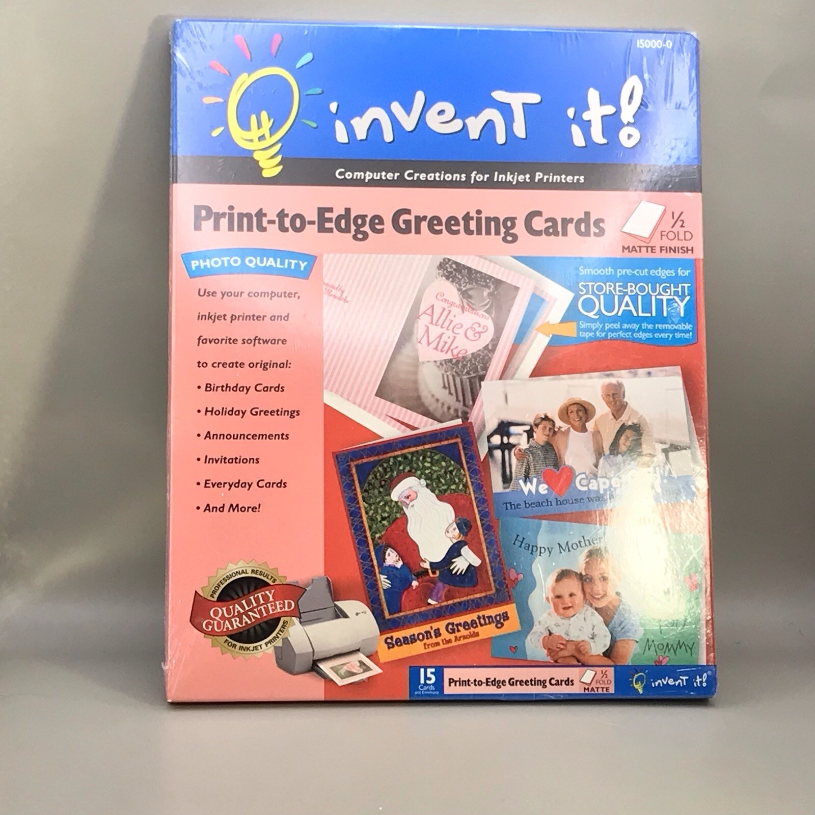 Invent It Print-To-Edge Greeting Cards For Inkjet Printers