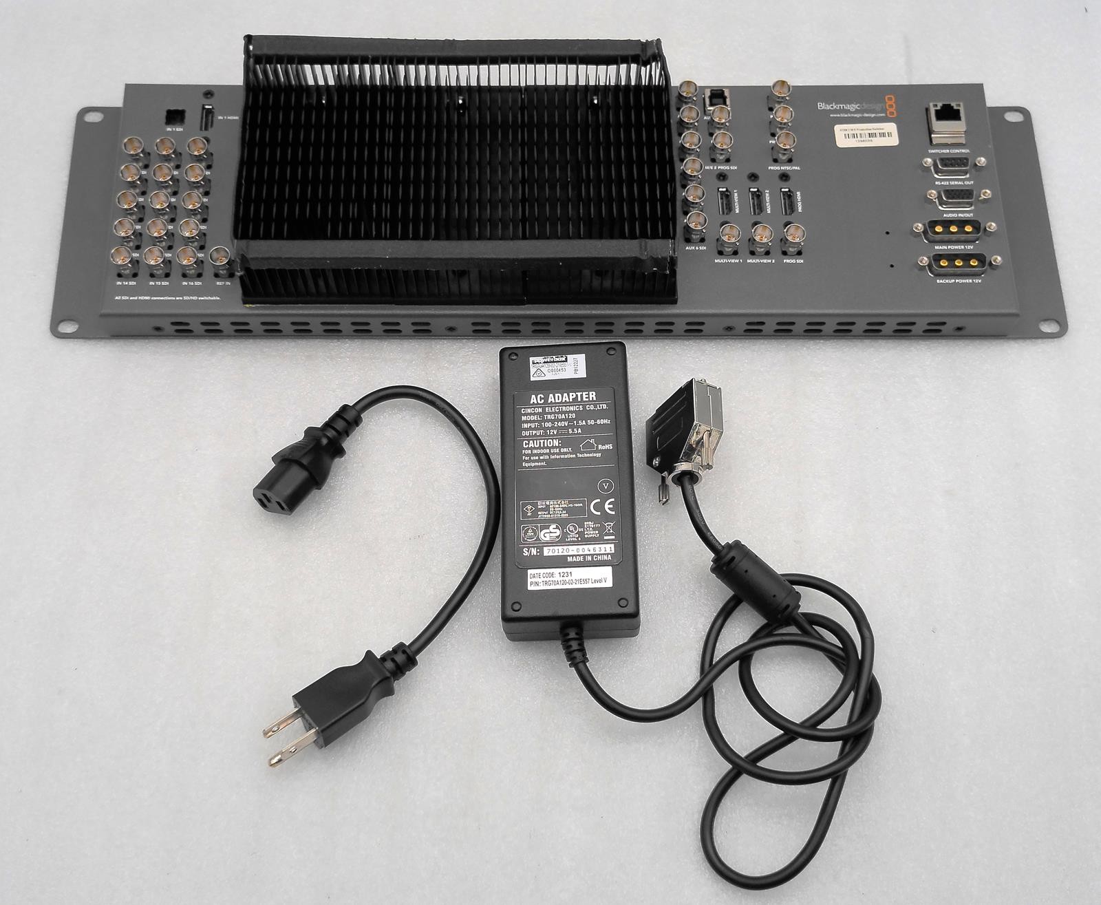 BLACKMAGIC DESIGN ATEM 2 M/E PRODUCTION SWITCHER w/ POWER ADAPTER