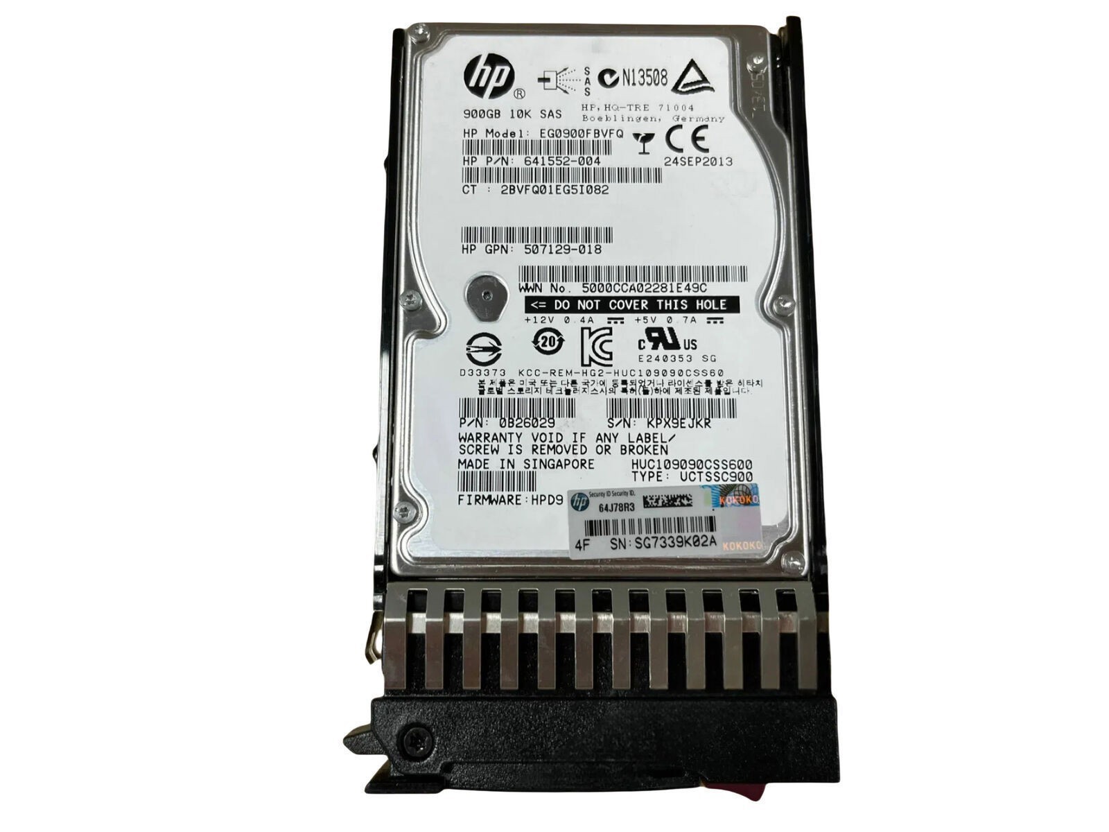 FOR HPE 619291-B21 619463-001 900GB 2.5" 10K SAS 6Gb G6 G7 Server HDD Hard Disk