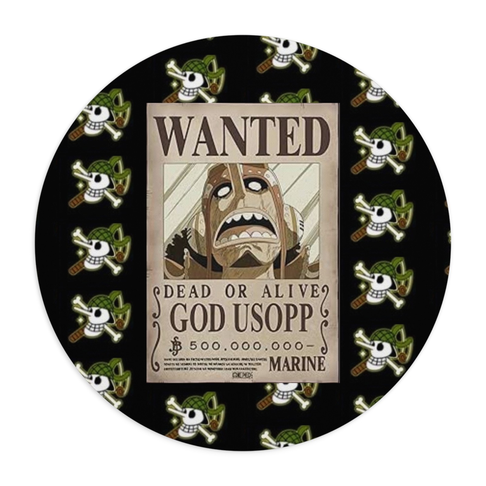 One Piece Wanted Usopp Mouse Pad, tapis de souris 