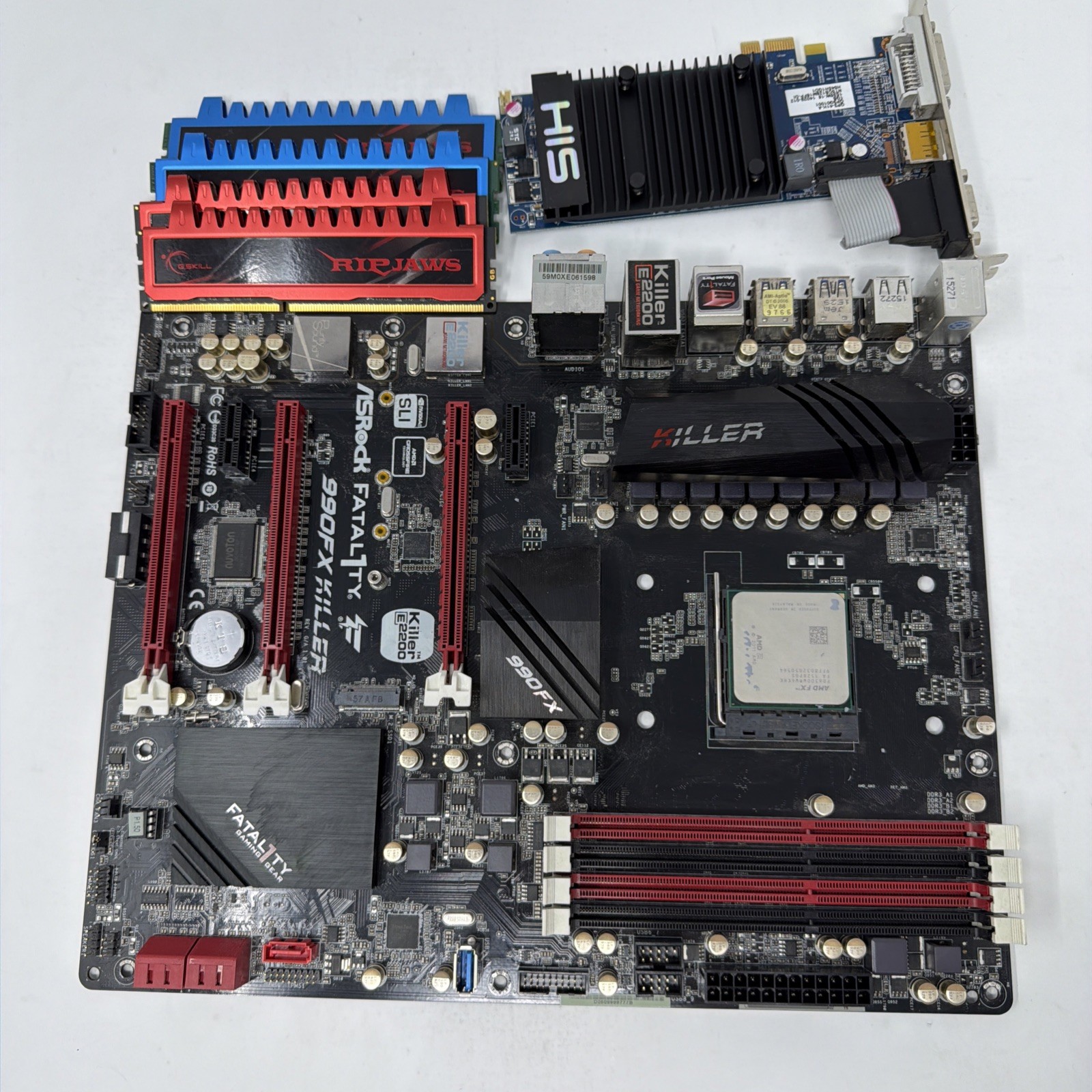 ASRock 990FX Killer AM3+ motherboard, FX-6300 CPU, 12GB DDR3 RAM, HIS GPU