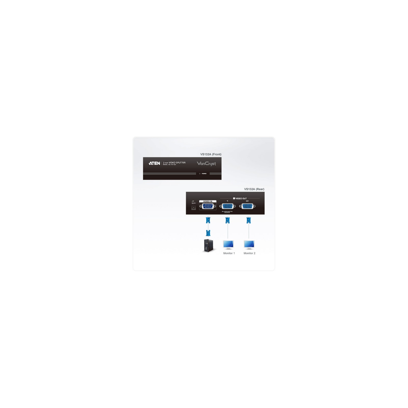 VS132A-AT-G ATEN VS132A Video Splitter VGA ~D~