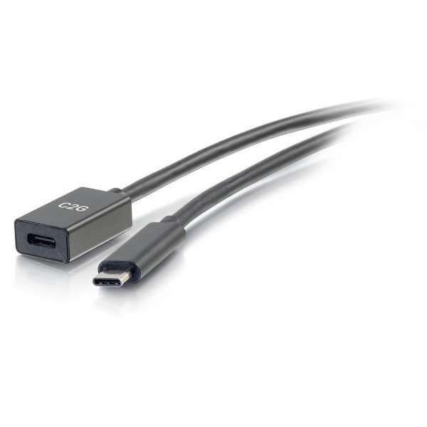 C2G 28658 3 ft. 10G 3A Male to Female USB Type C Extension Cable