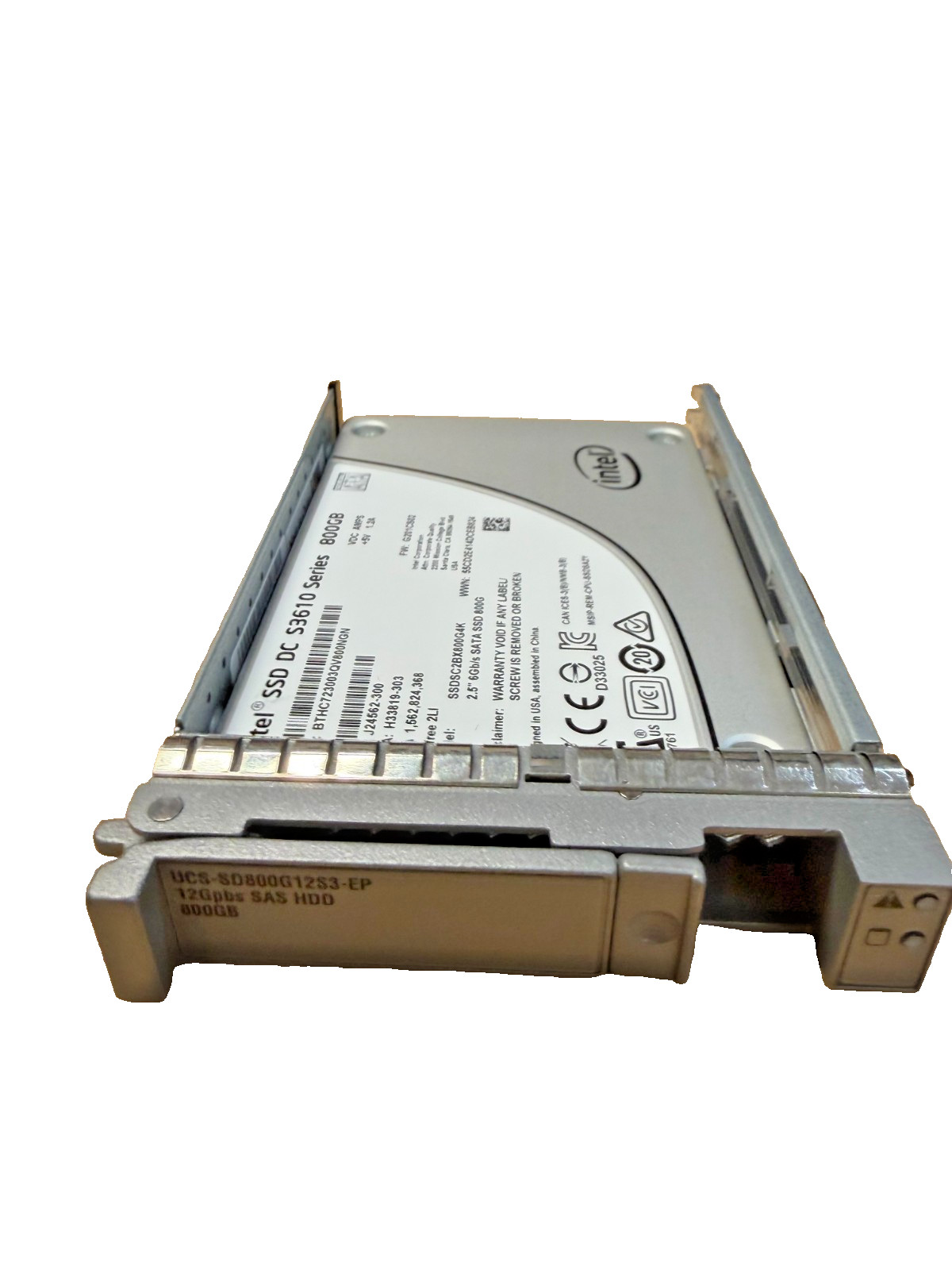 Cisco UCS-SD800G12S3-EP 800GB 6G SATA SSD SFF W/TRAY
