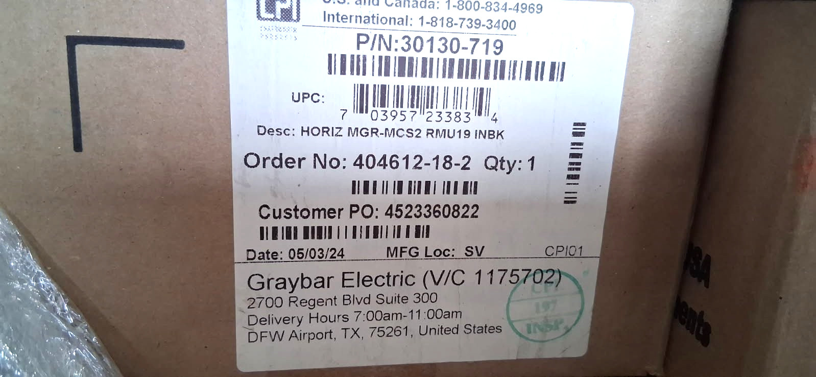 (Lot of 4) Chatsworth 30130-719 Universal Horizontal Cable Manager SEALED [CTX]