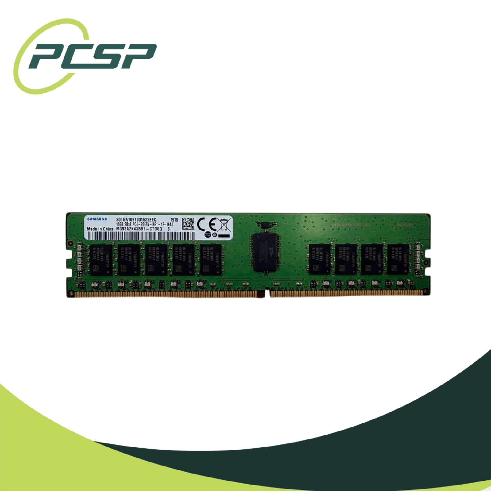 128GB RAM Kit Samsung 8x 16GB PC4 2666V-R 2Rx8 M393A2K43BB1-CTD6Q