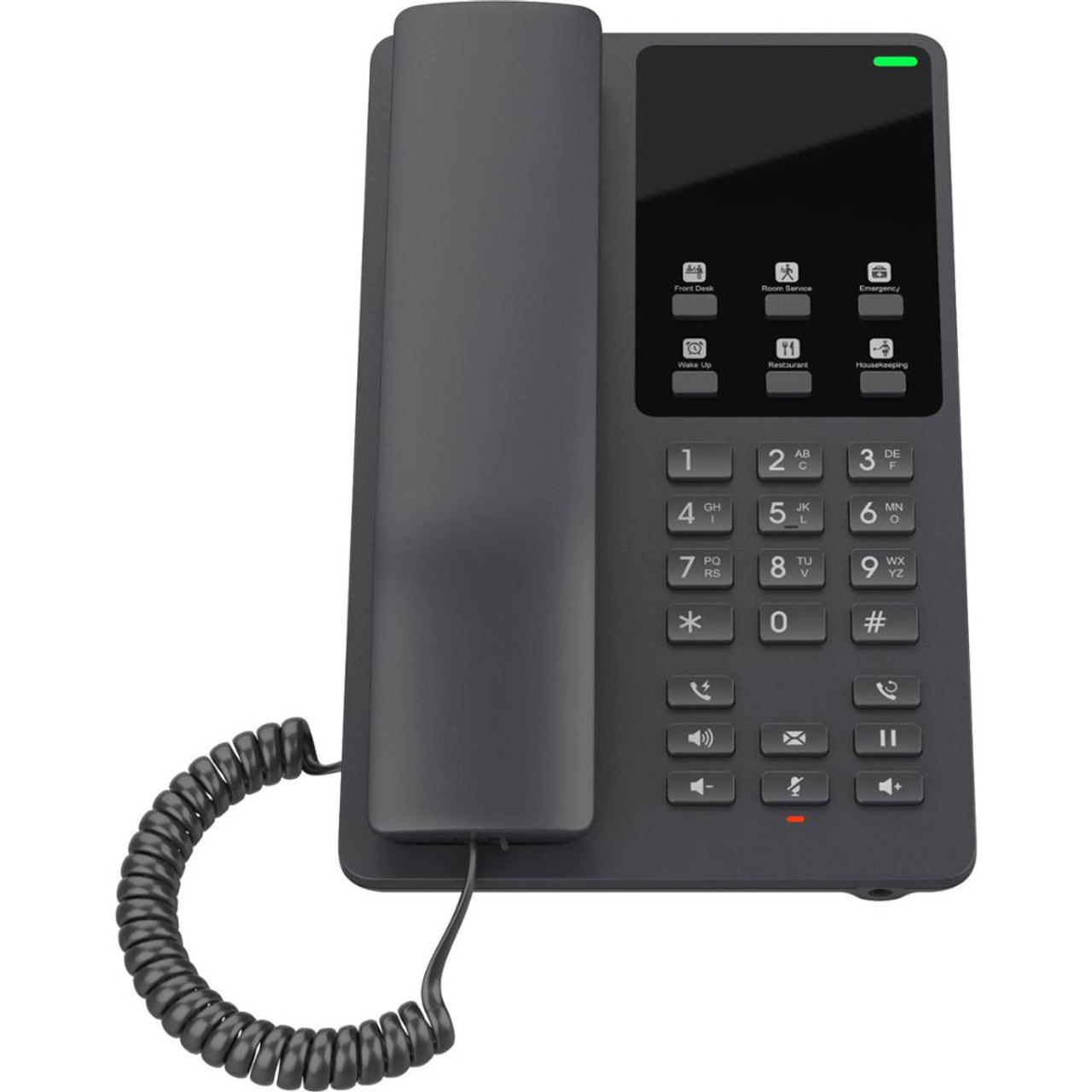 Grandstream GS-GHP621W Desktop IP Hotel Phone Built-in Wi-Fi 2 Lines Black