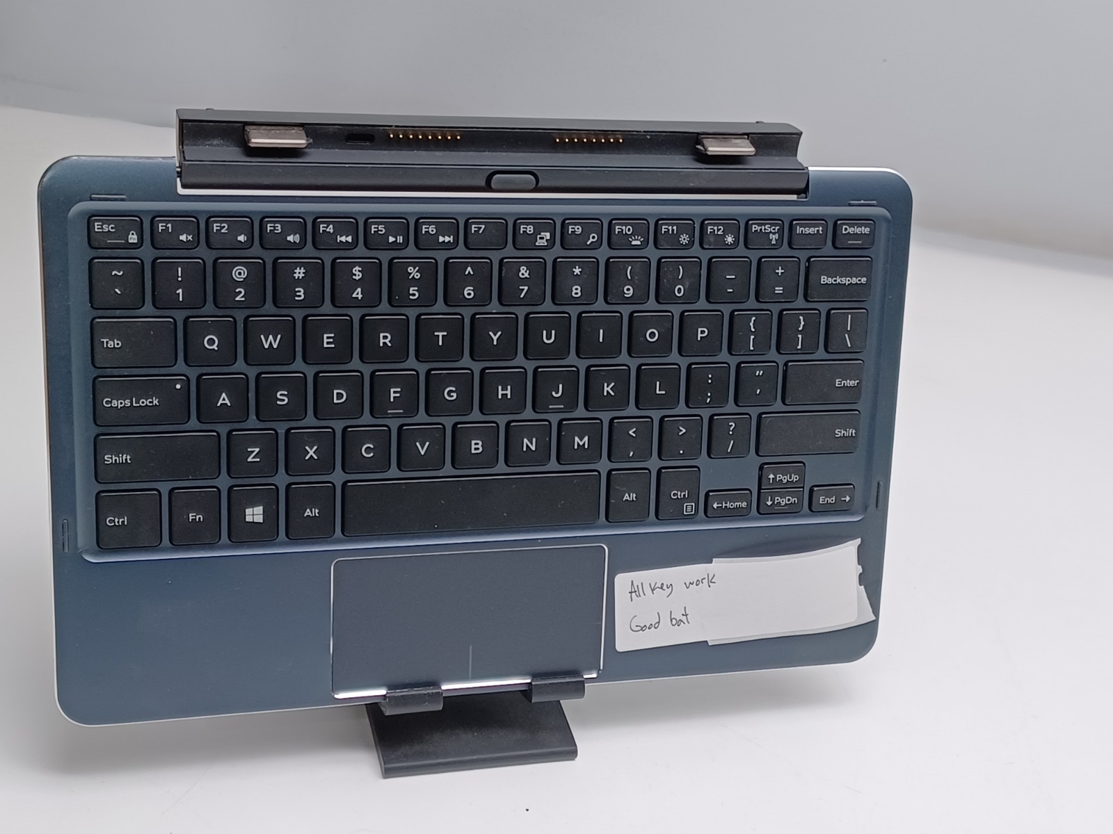New Dell Latitude 11 K12M Keyboard Dock All Keys Work Good Bat – Black Used