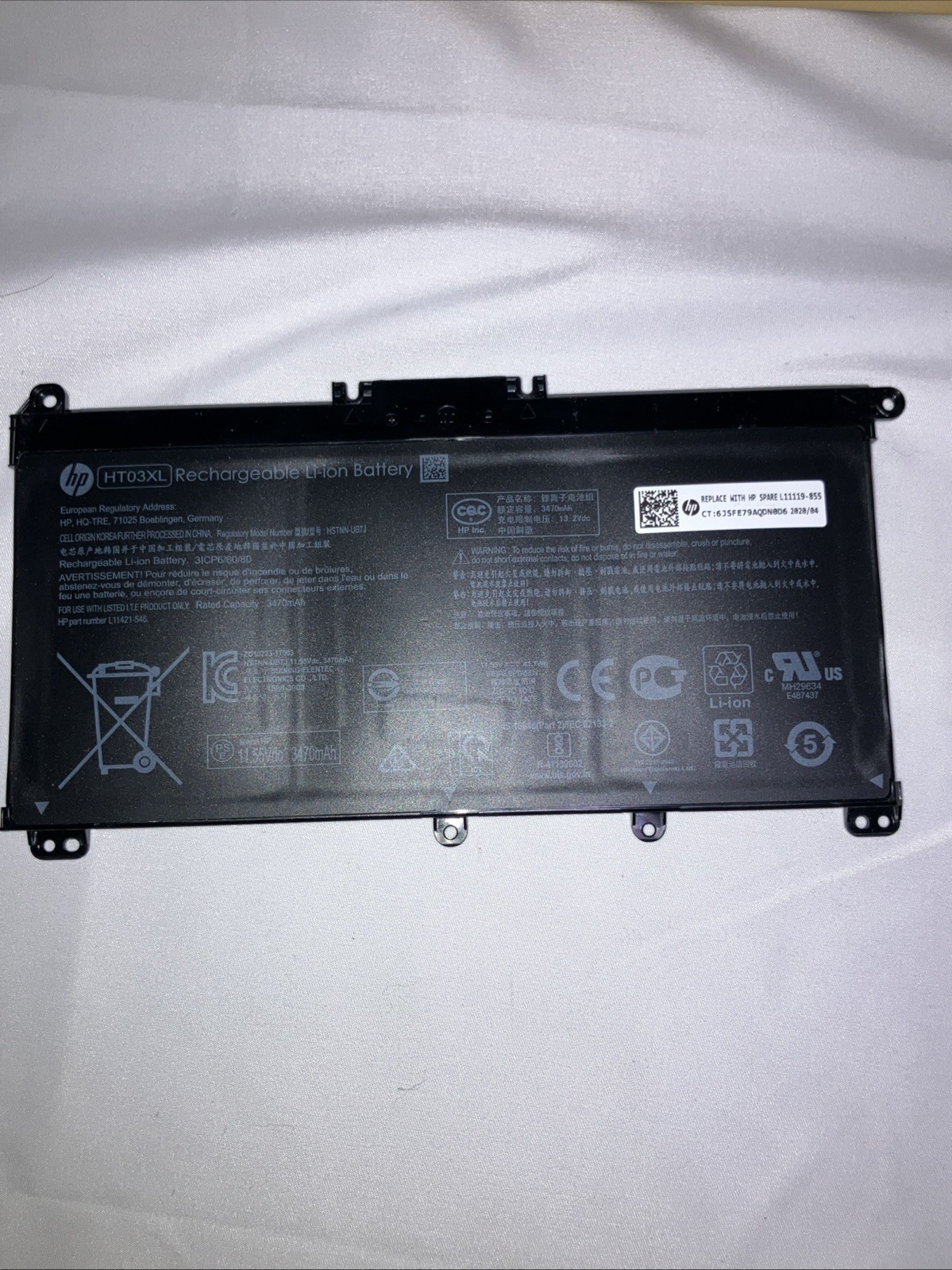 Genuine OEM HT03XL Battery for HP Pavilion L11421-2C2 L11119-855 15-CS 15-DA
