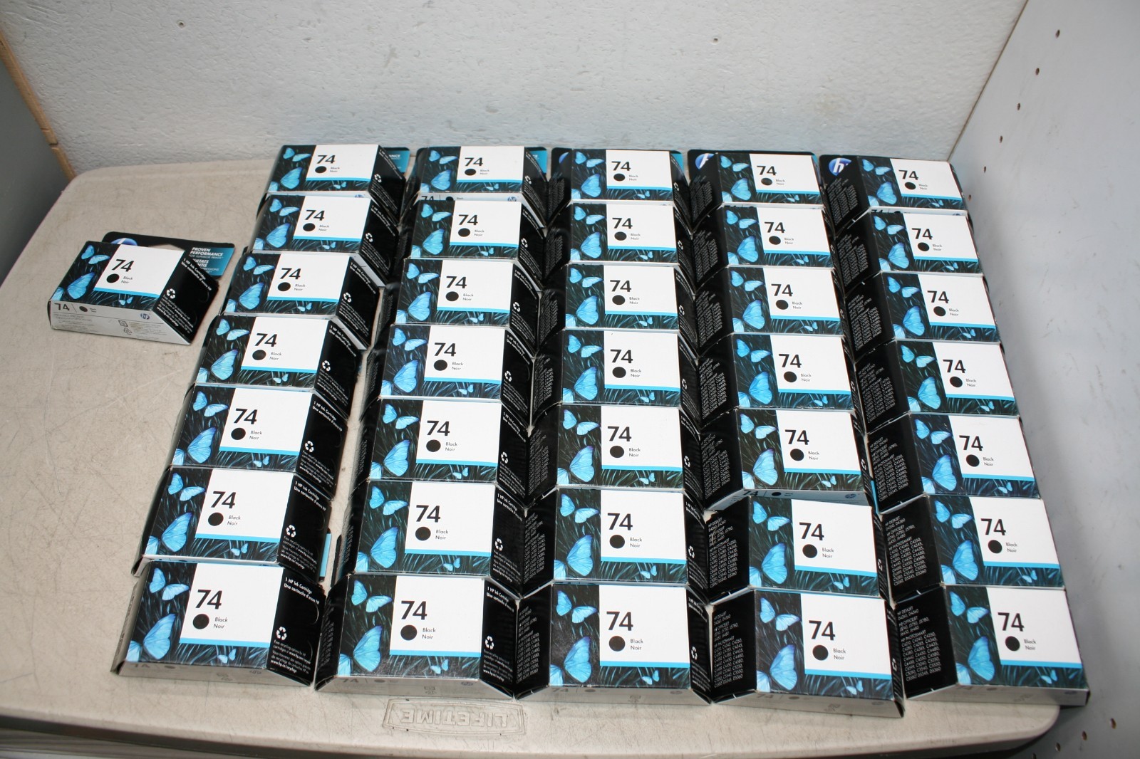 Lot of 36 HP 74 Black Ink Cartridges New Expired 10/2017
