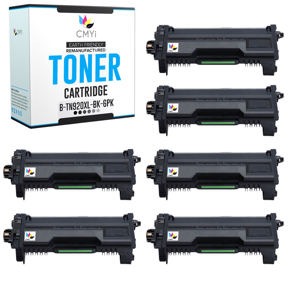 CMYi Compatible 6-Pack TN920XL Printer Toner fits Brother MFC-EX915DW L5710DN