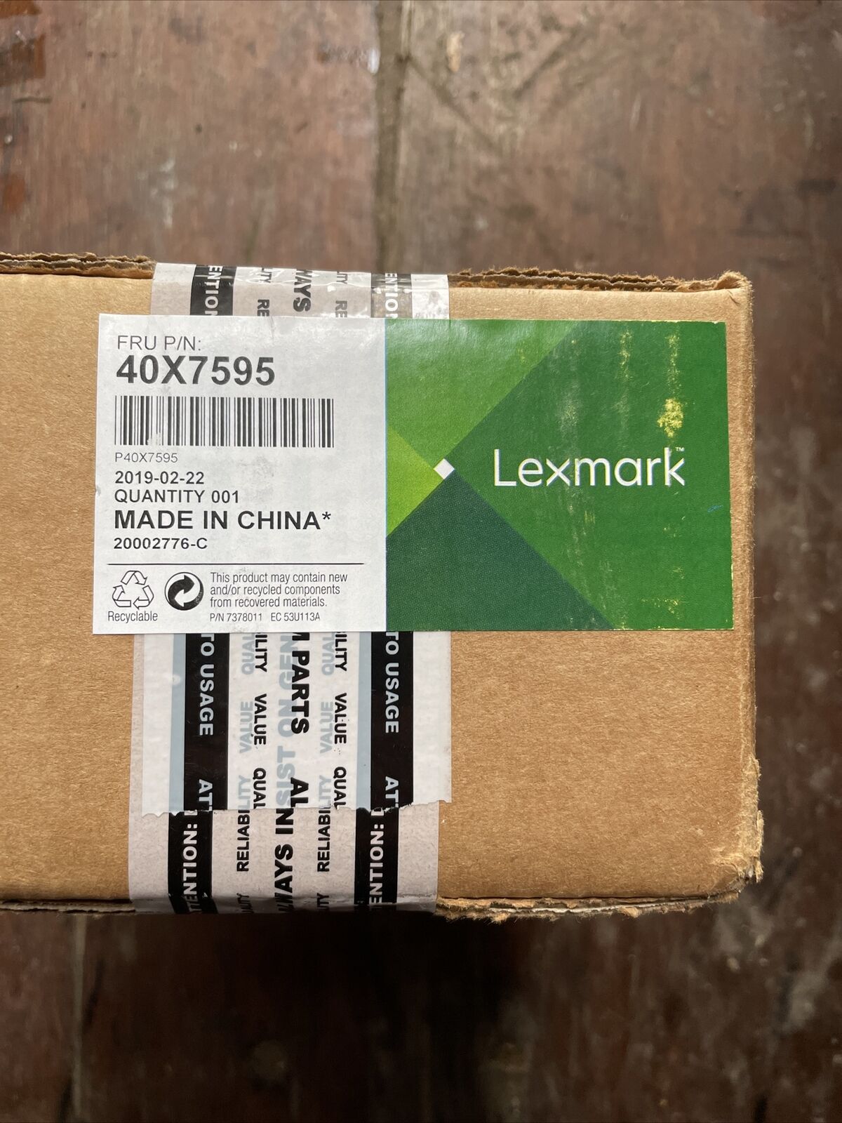 New Genuine Lexmark OEM 40X7595 Fuser Drive Motor Belt Fuser