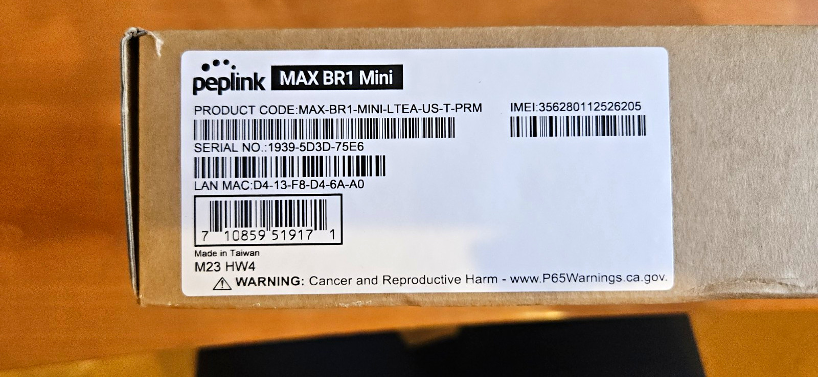 Peplink MAX BR1 Mini LTE Wireless Router Gigabit 150 Mbps MAX-BR1-MINI-LTEA-US-T